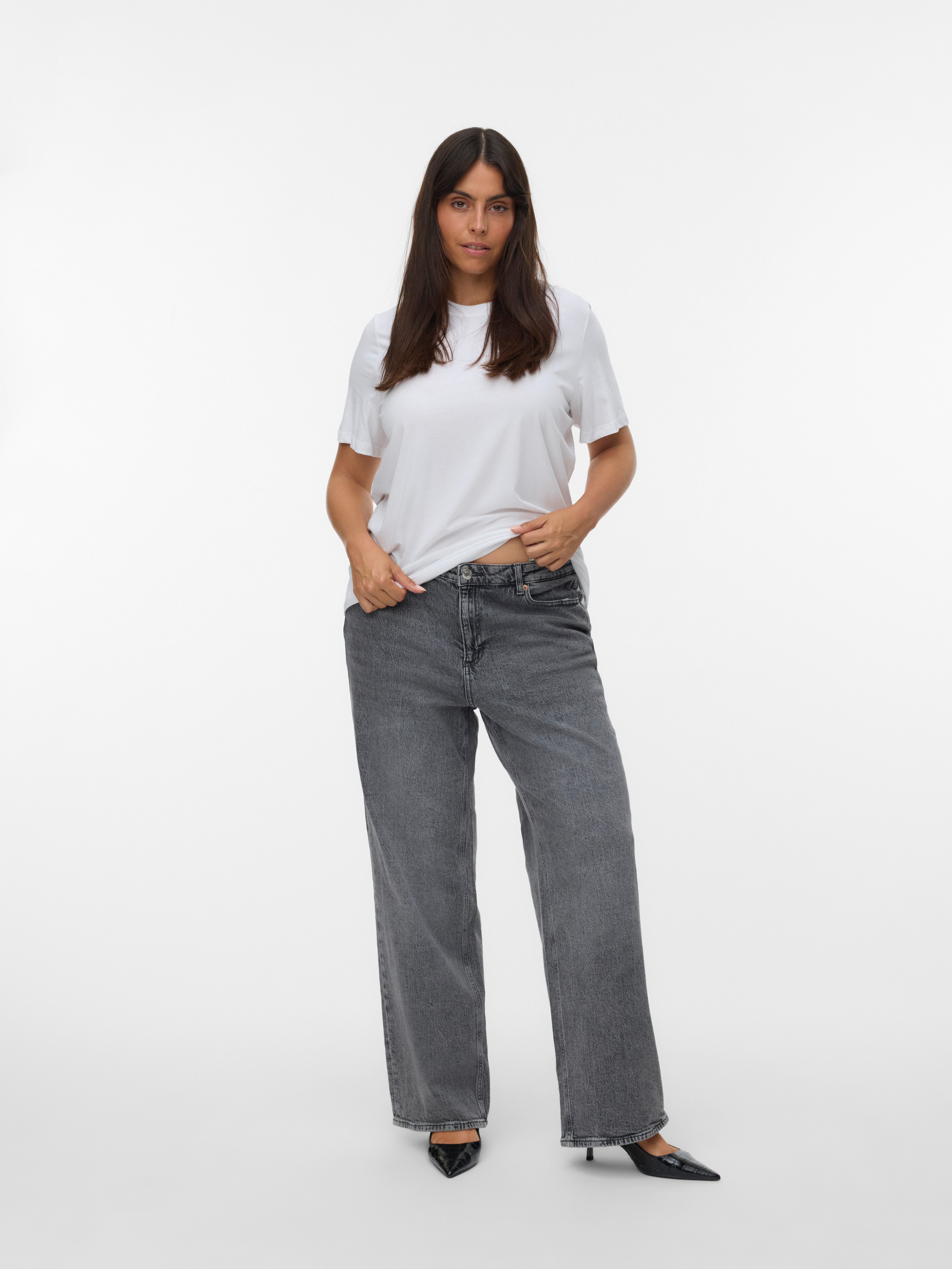 Vero Moda Curve High-waist jeans VMCTESSA HR WIDE J RA206 GA CUR NOOS
