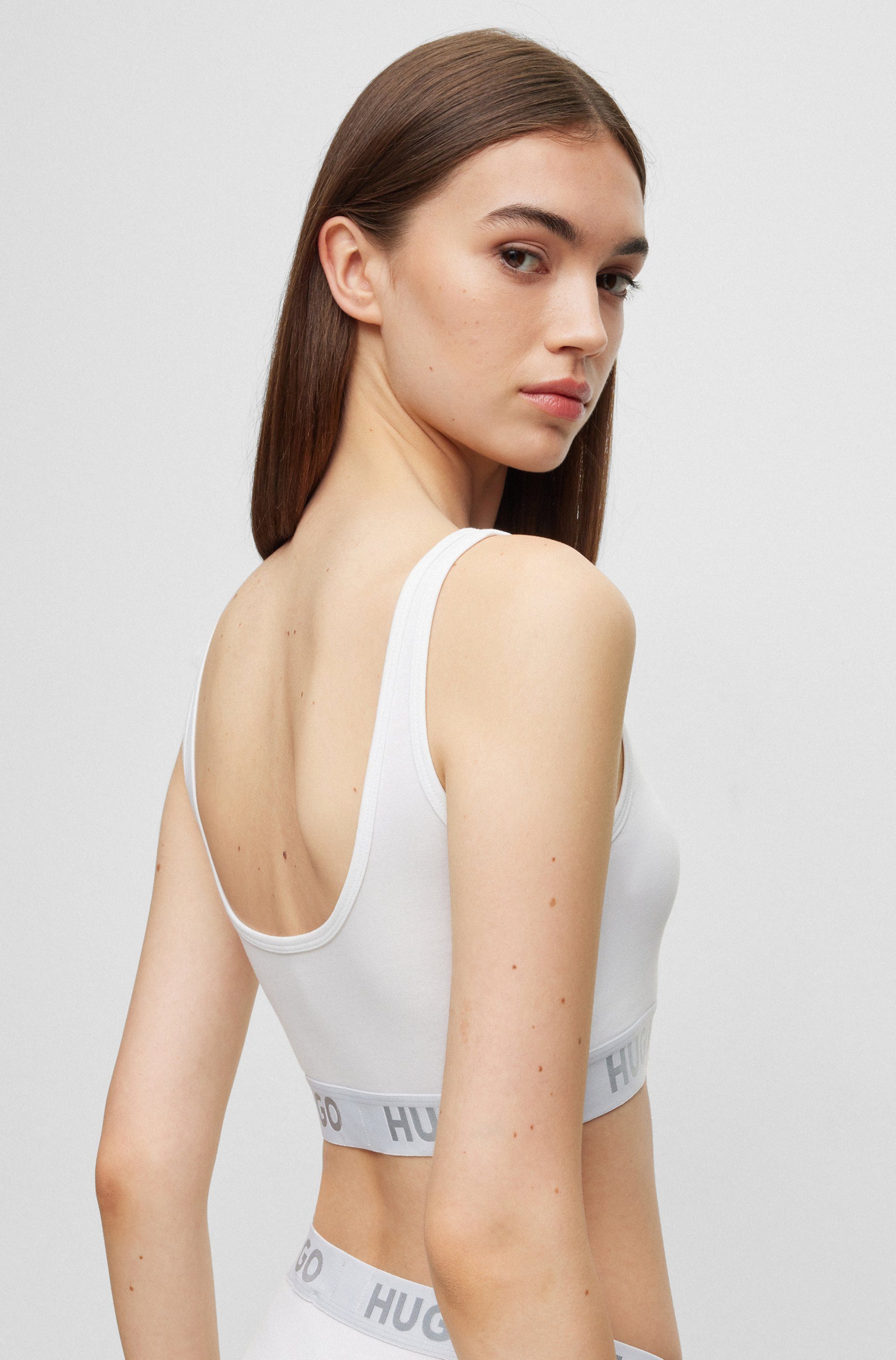 HUGO underwear Bralette-bh BRALETTE SPORTY LOGO met elastische taille
