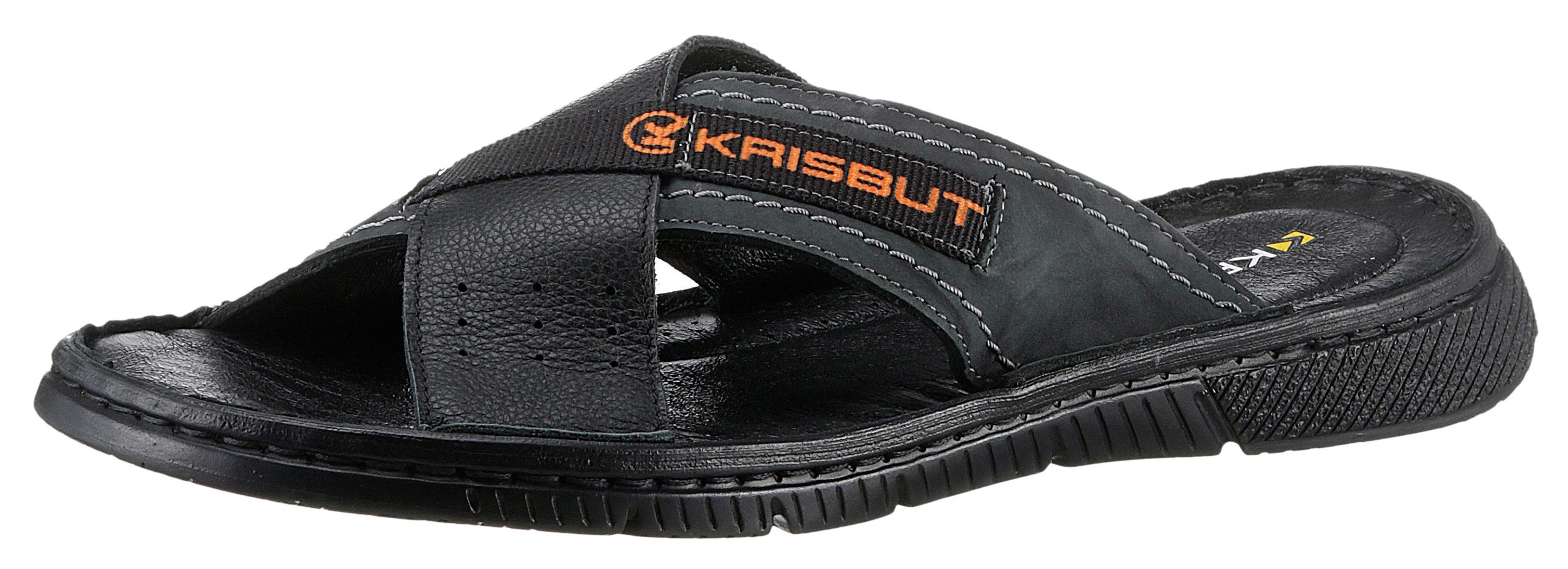 KRISBUT Slippers , zomerschoen, slippers, badschoen, met gekleurde logo-opdruk