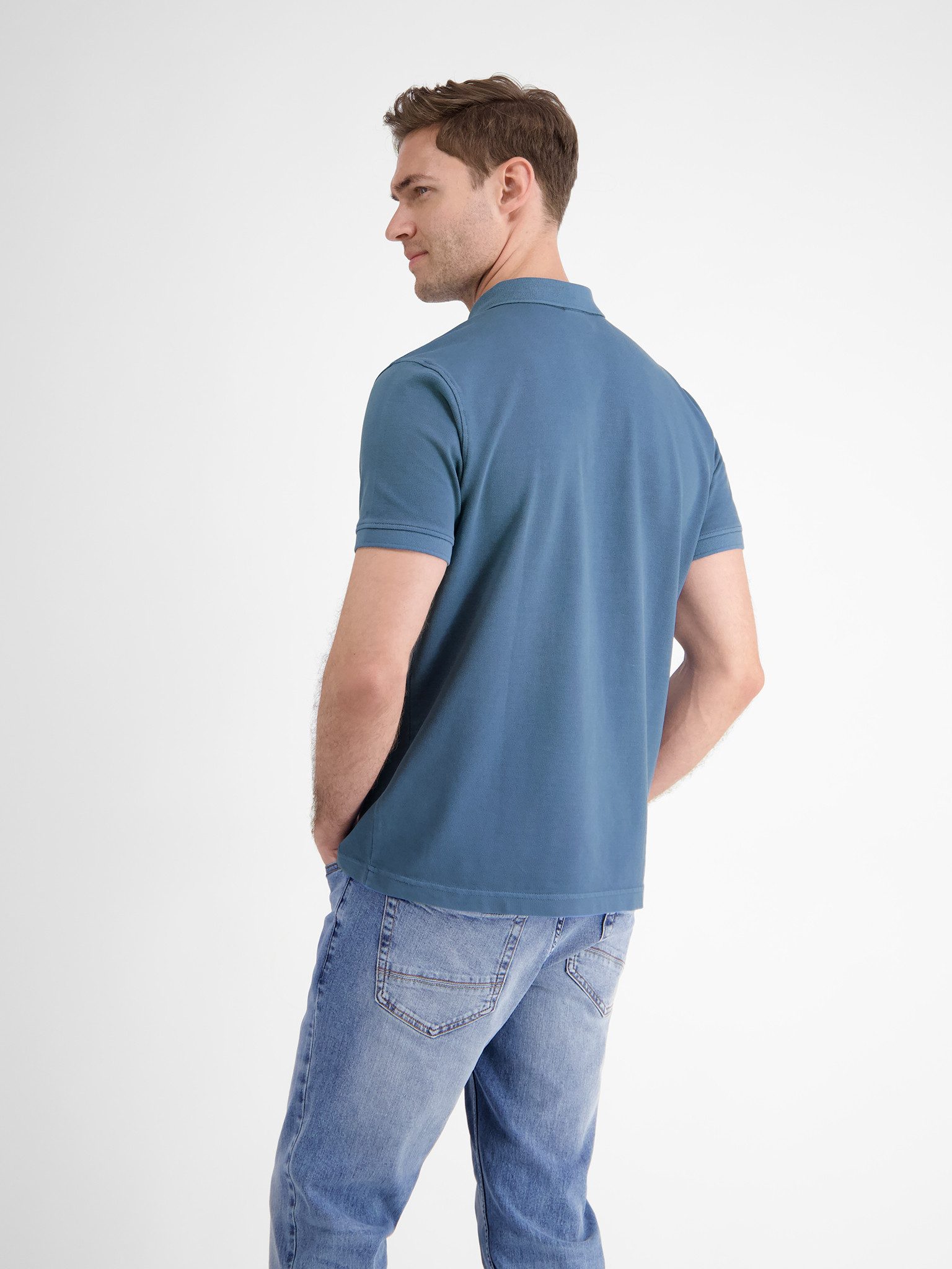 Lerros Poloshirt met geborduurd logo