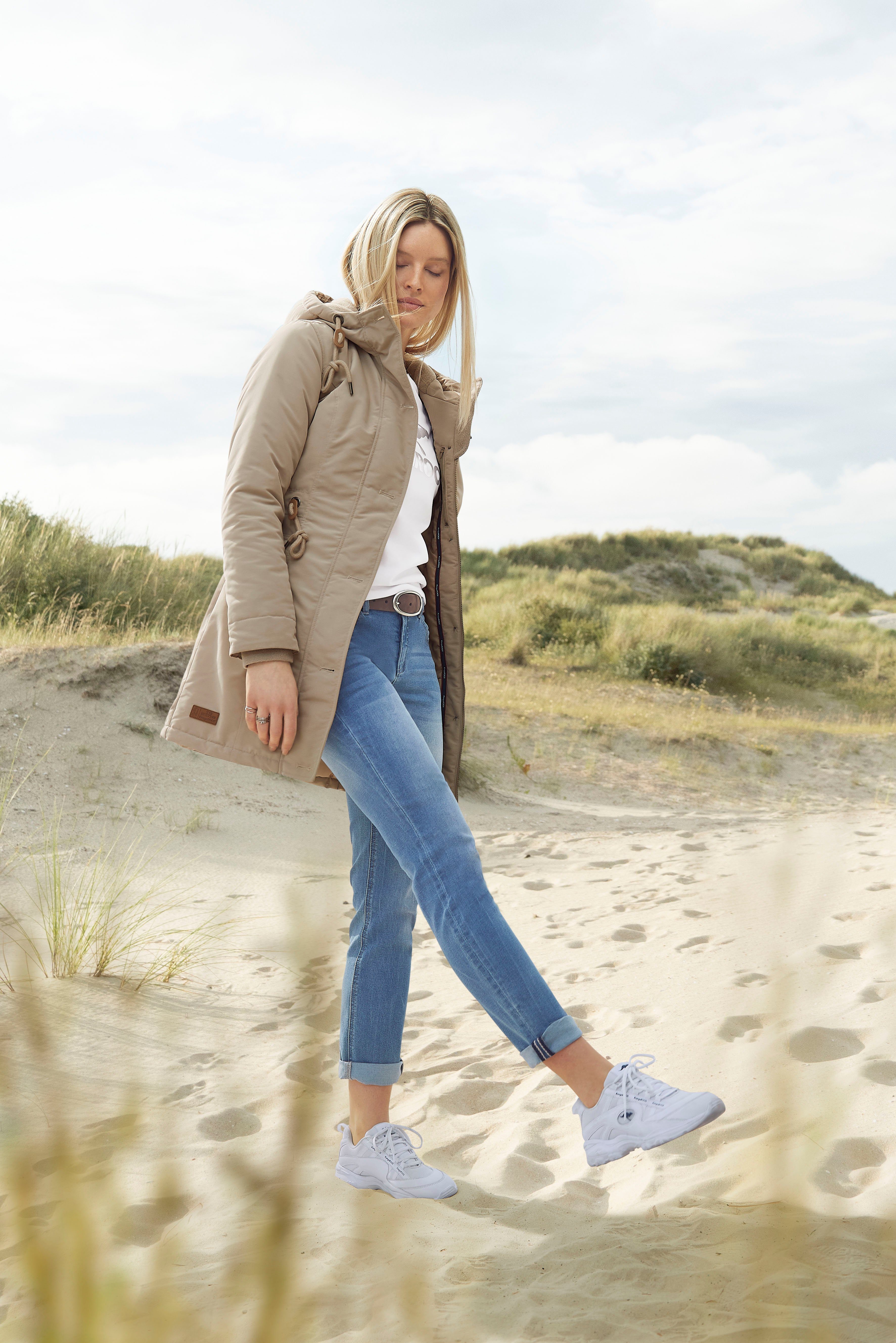 KangaROOS Relax fit jeans RELAX-FIT HIGH WAIST enkelvrije snit, omrolbare broekspijpen