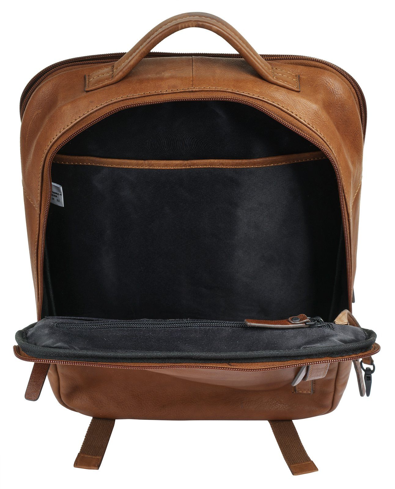 X-Zone Laptoprugzak echt leder