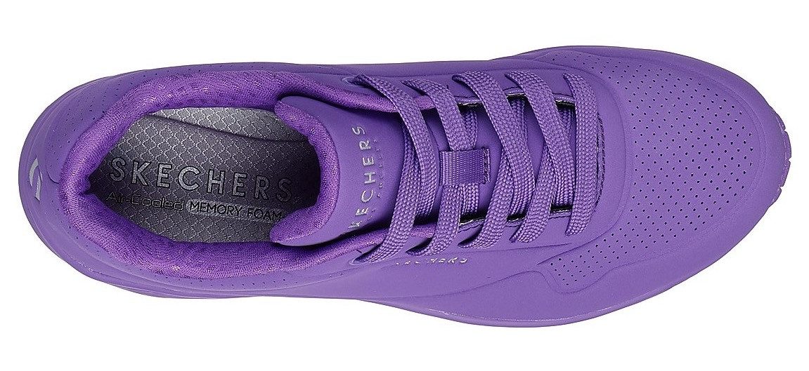 Skechers Sneakers met sleehak UNO STAND ON AIR Vrijetijdsschoen, lage schoen, veterschoen met zacht gevoerde binnenzool