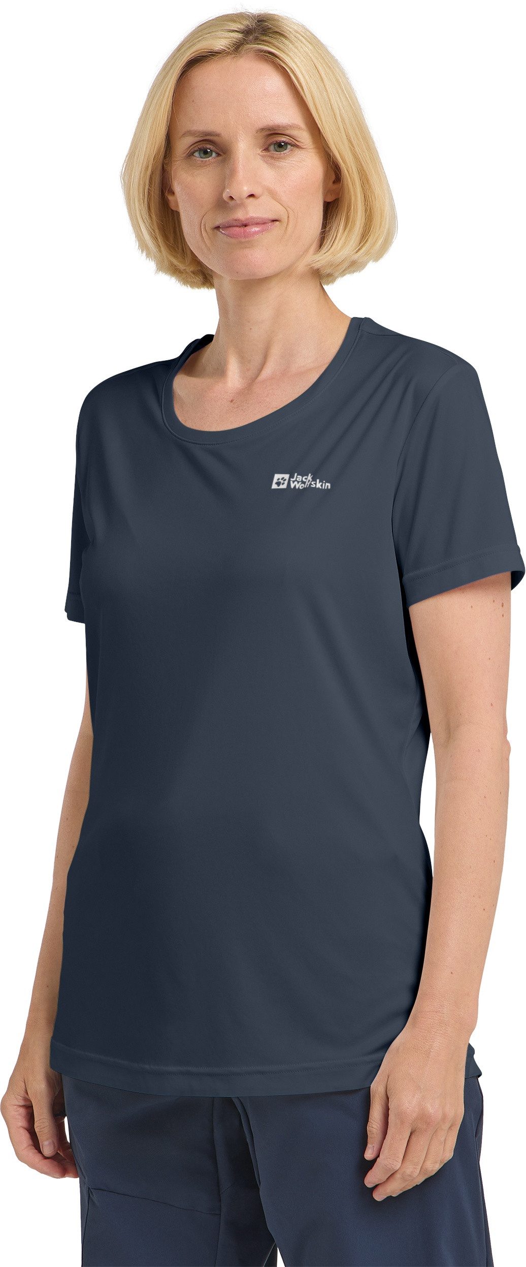 Jack Wolfskin T-shirt TECH T W dames shirts maat XL (46) blauw