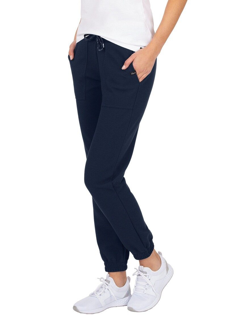 Trigema Jerseybroek TRIGEMA prettige joggingbroek met grote zakken (1-delig)