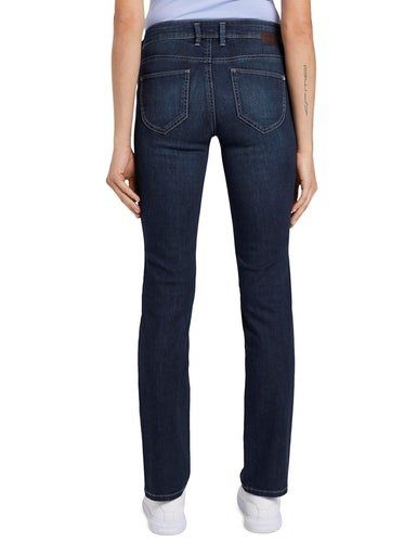 Tom Tailor Rechte jeans Alexa straight met contrasterende stiksels