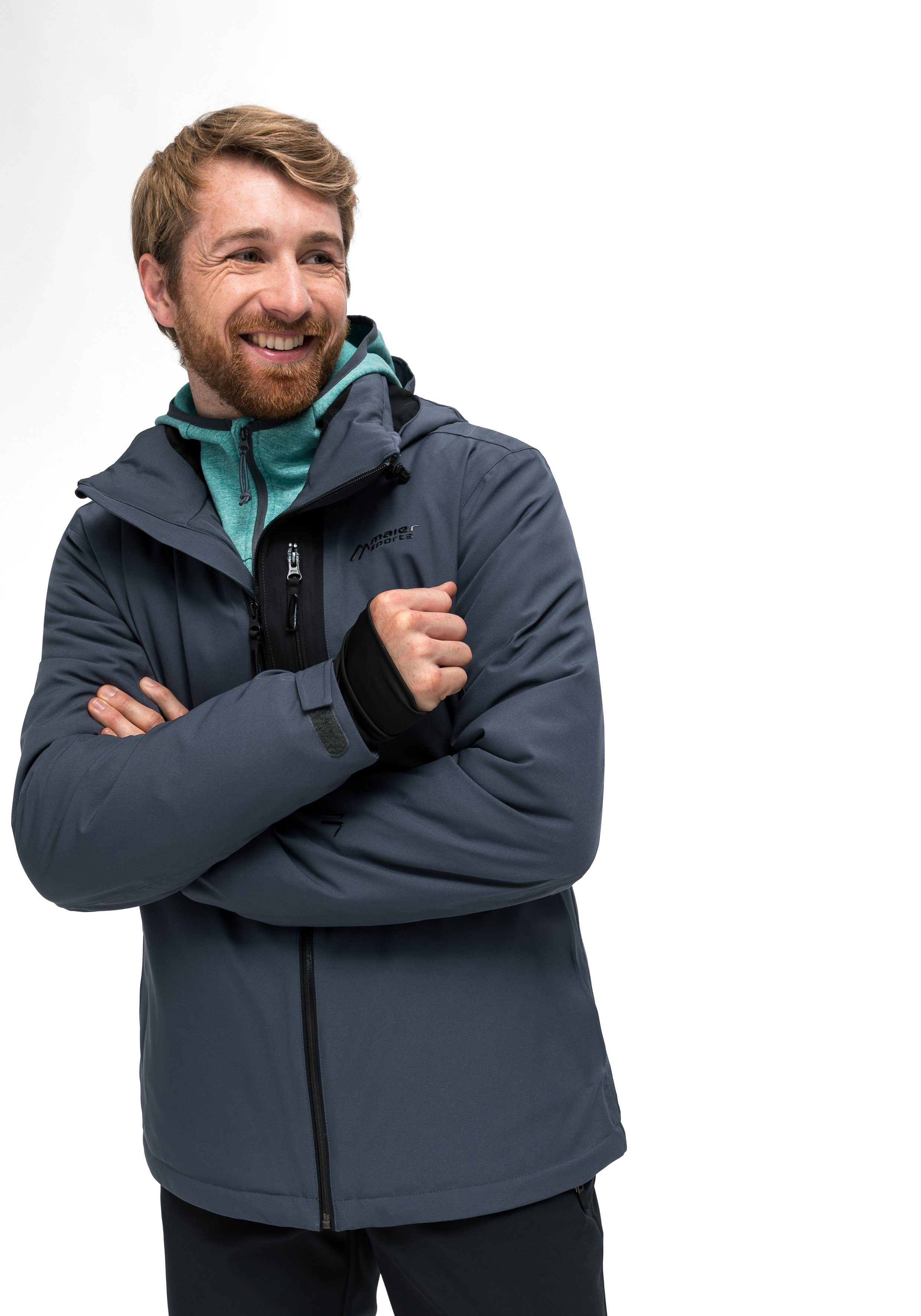 Maier Sports Ski-jack Joran ademende herenjack, waterdichte winddichte winterjack