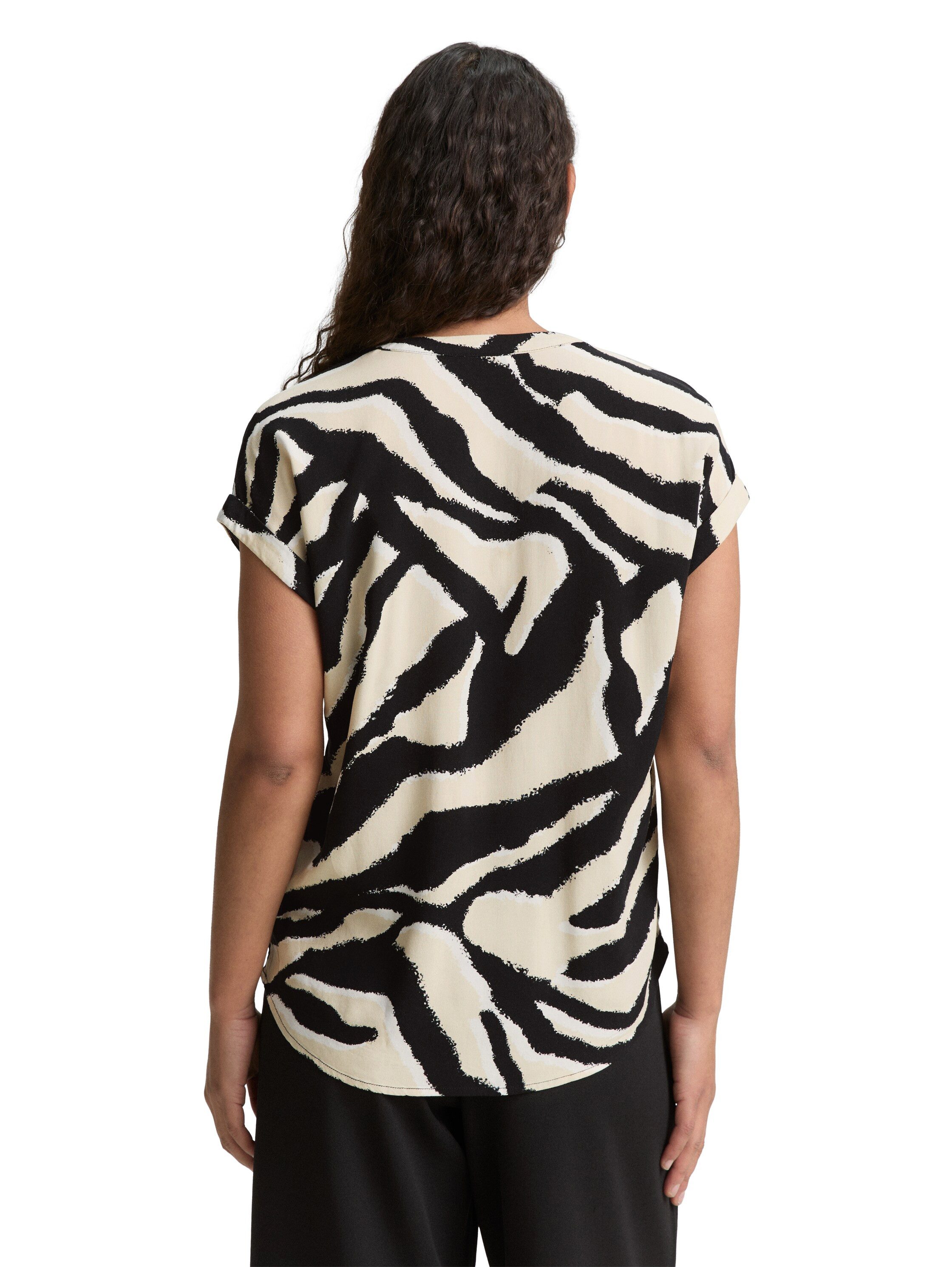 Tom Tailor Blouse met korte mouwen in loose fit