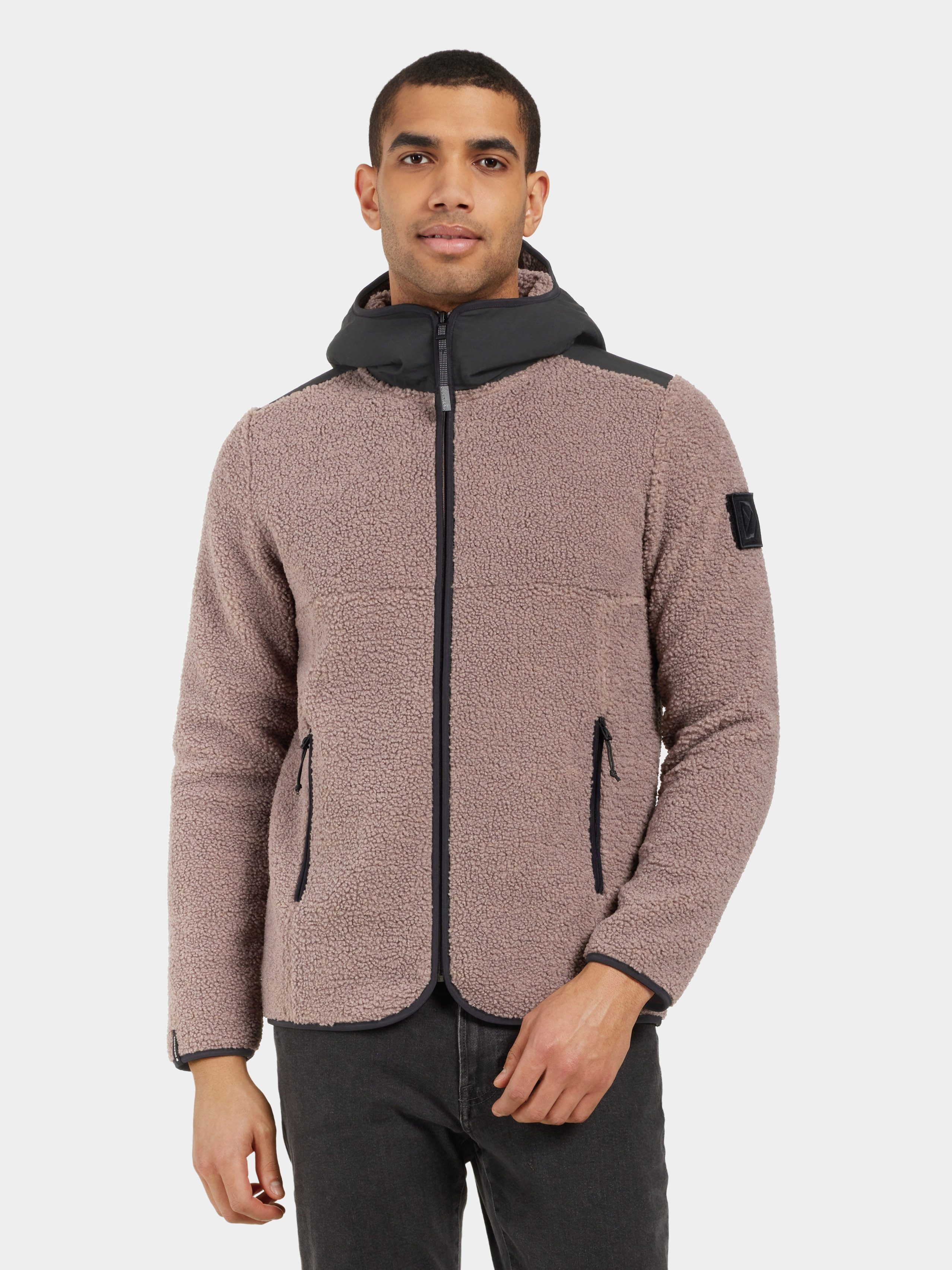 Didriksons 1913 Fleecejack BENNO USX FULLZIP heren fleece vesten maat S bruin
