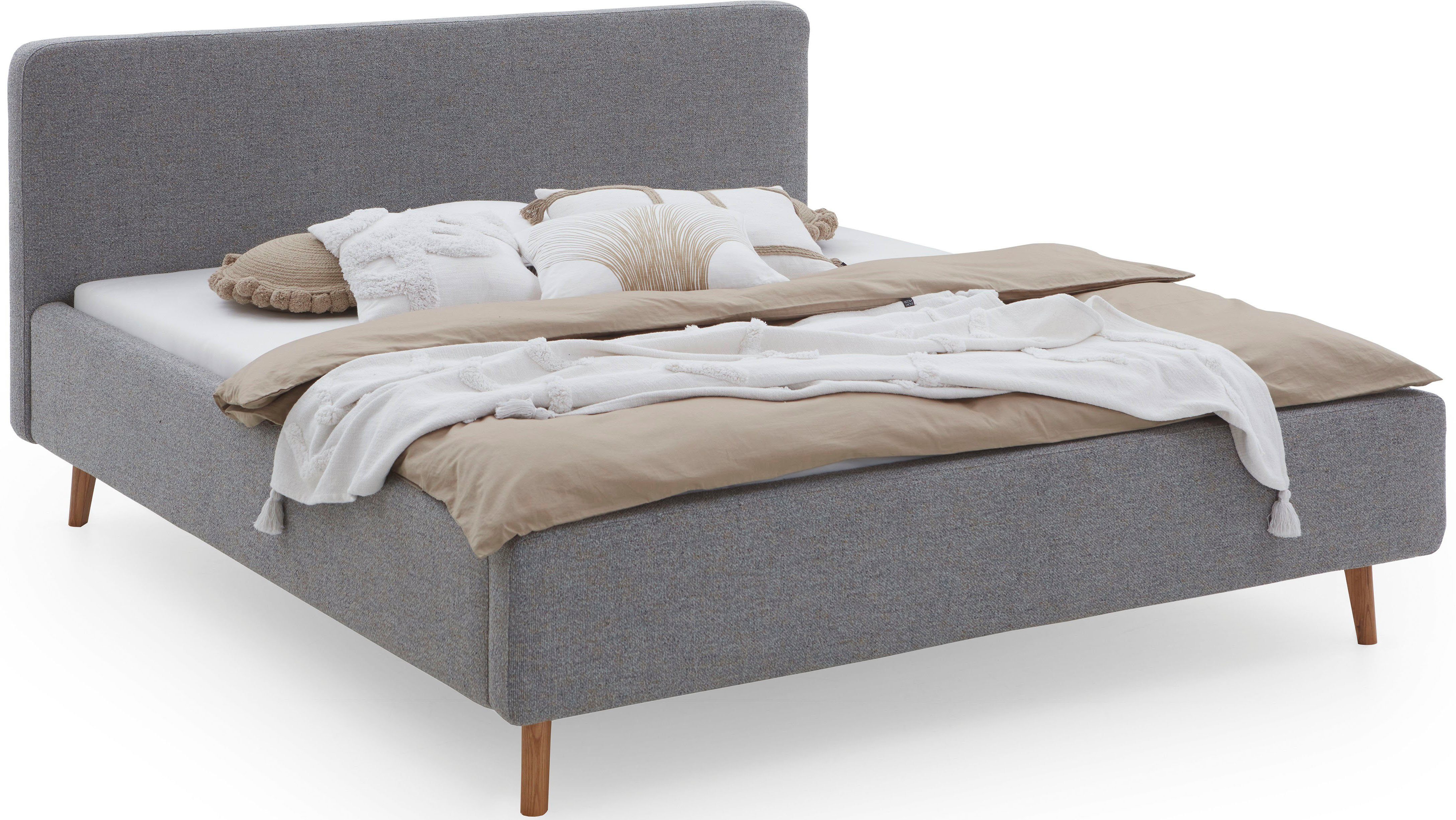 meise.möbel Gestoffeerd bed MATTIS Topseller, optioneel met bedlade bedden maat Structuurstof multicolor grijs