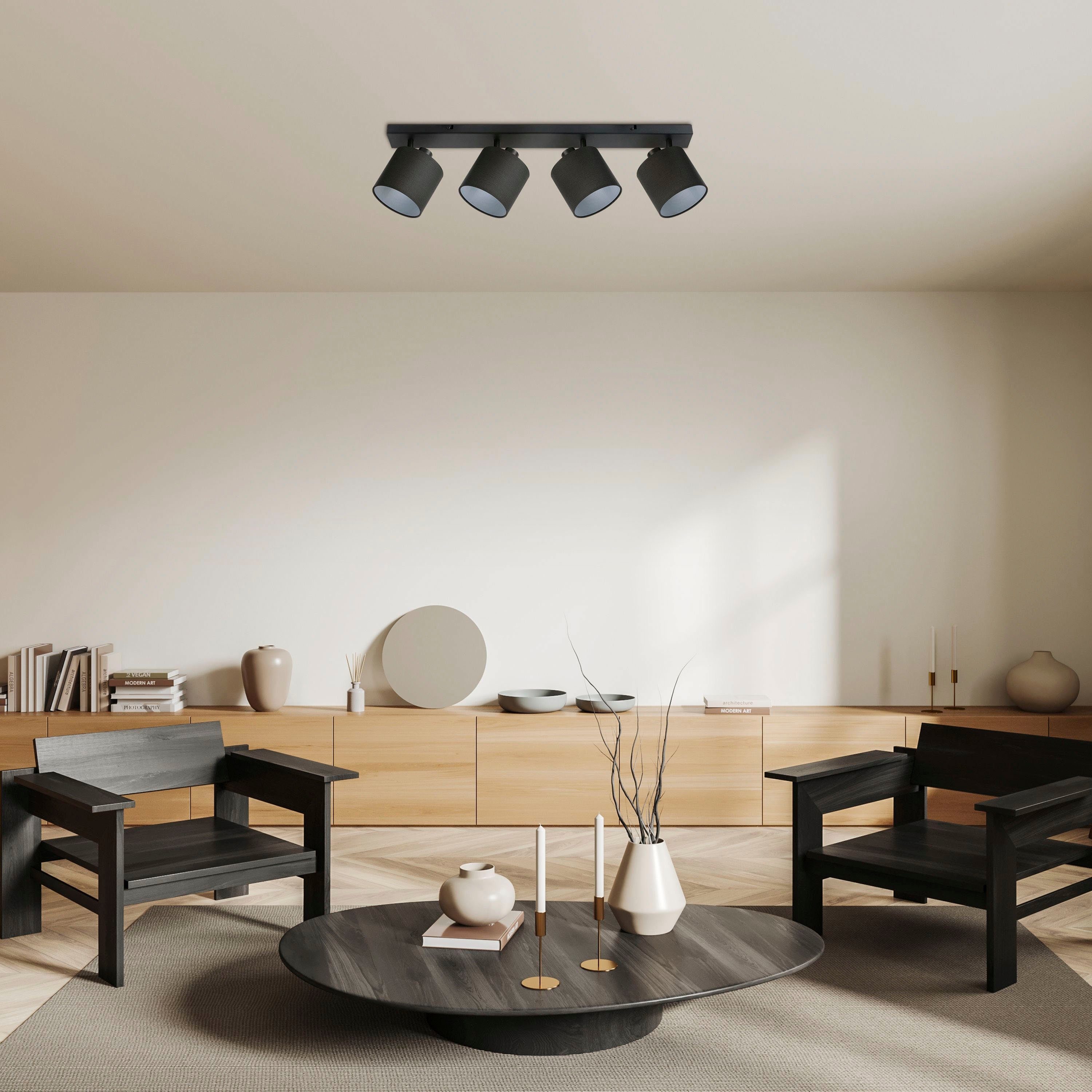 Paco Home Plafondlamp Anika ook als wandlamp te gebruiken