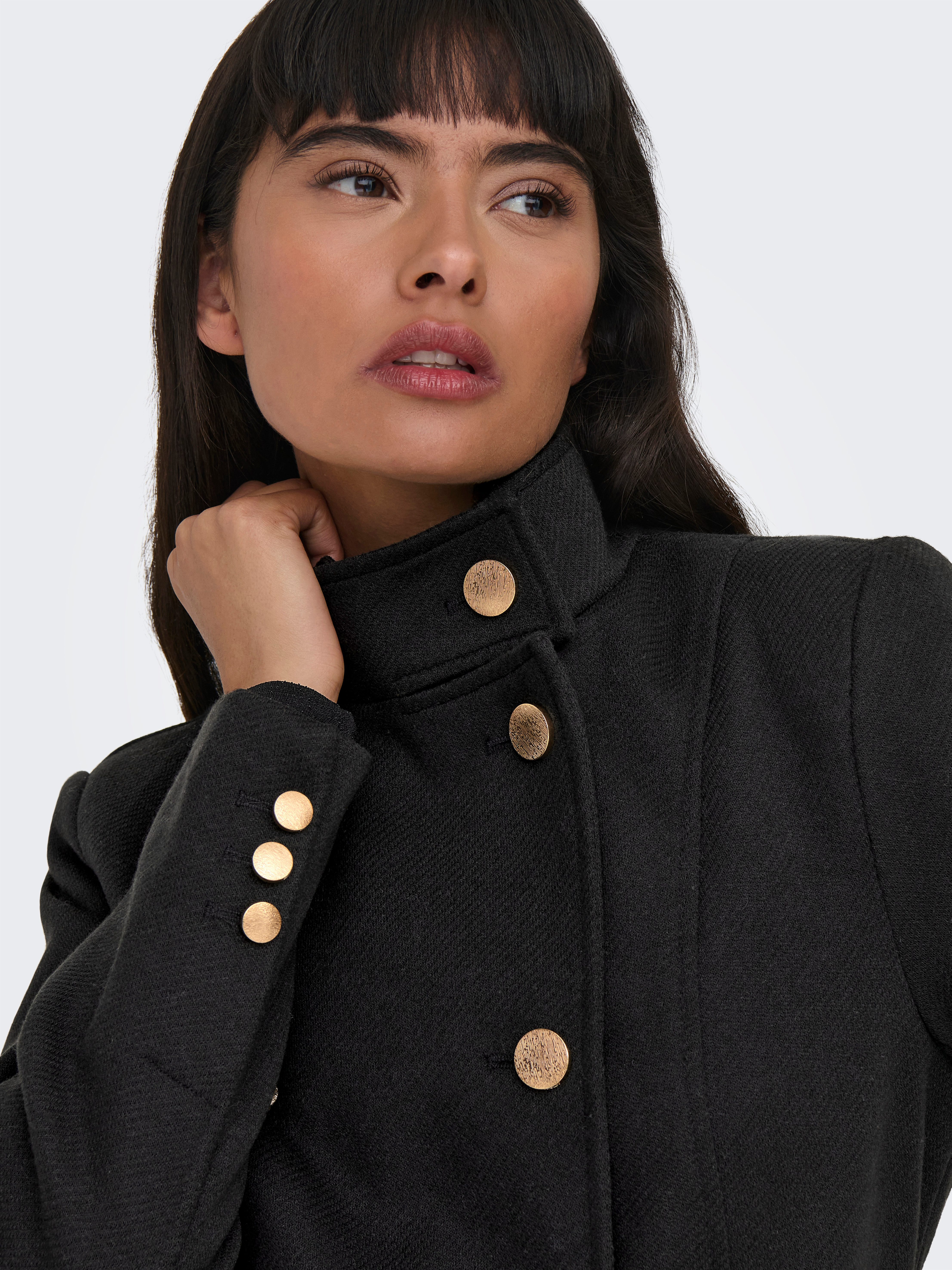 Only Korte jas ONLMOLLY FITTED COAT CC OTW