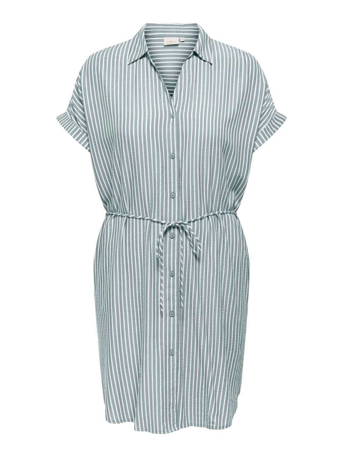 ONLY CARMAKOMA Zomerjurk CARPENNA S/S LOOSE KNEE DRESS AOP