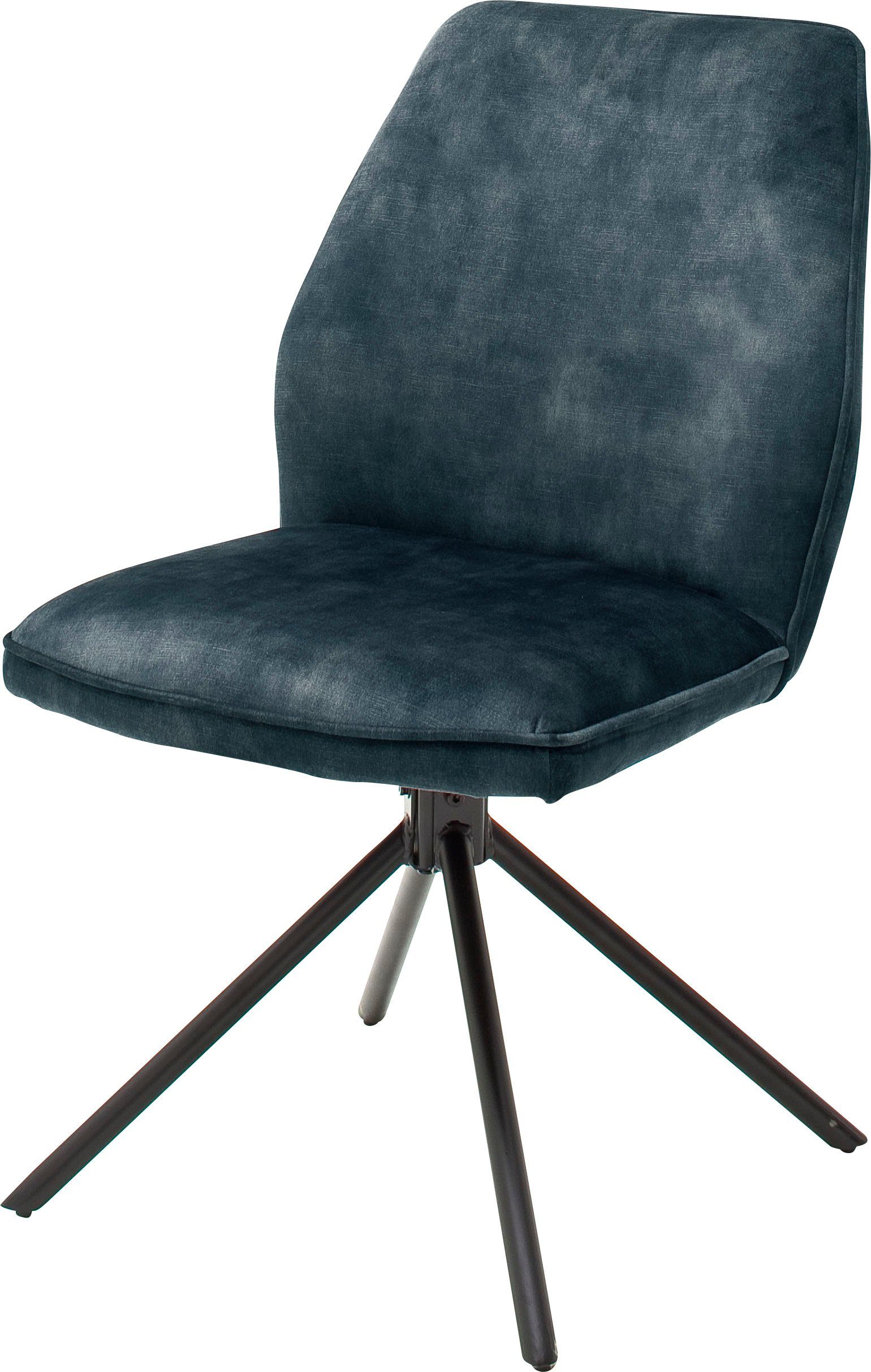 MCA furniture Eetkamerstoel OTTAWA Vintage suède-look met opstaande naad, stoel belastbaar tot 120 kg (set, 2 stuks)
