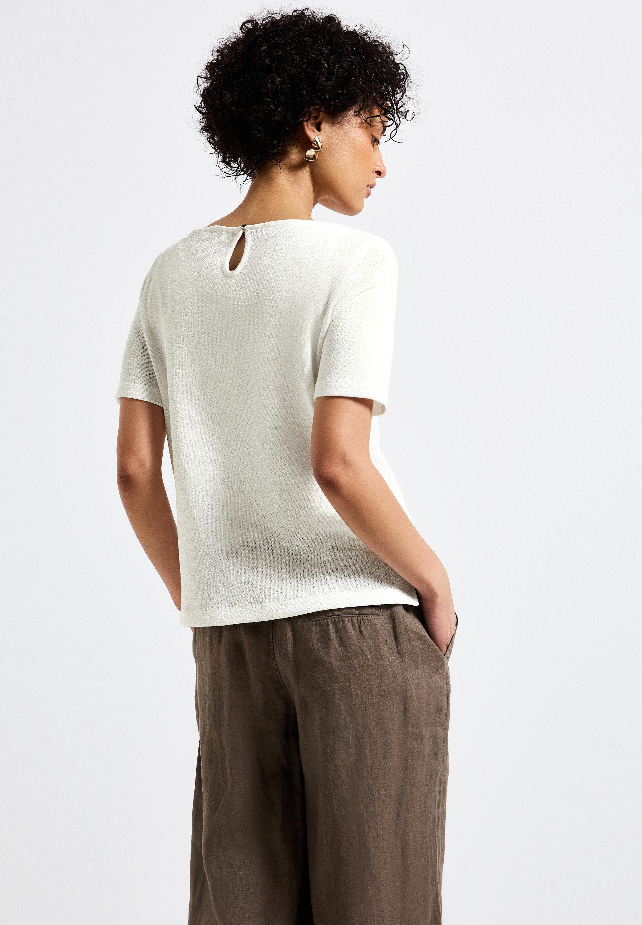 STREET ONE T-shirt met boothals