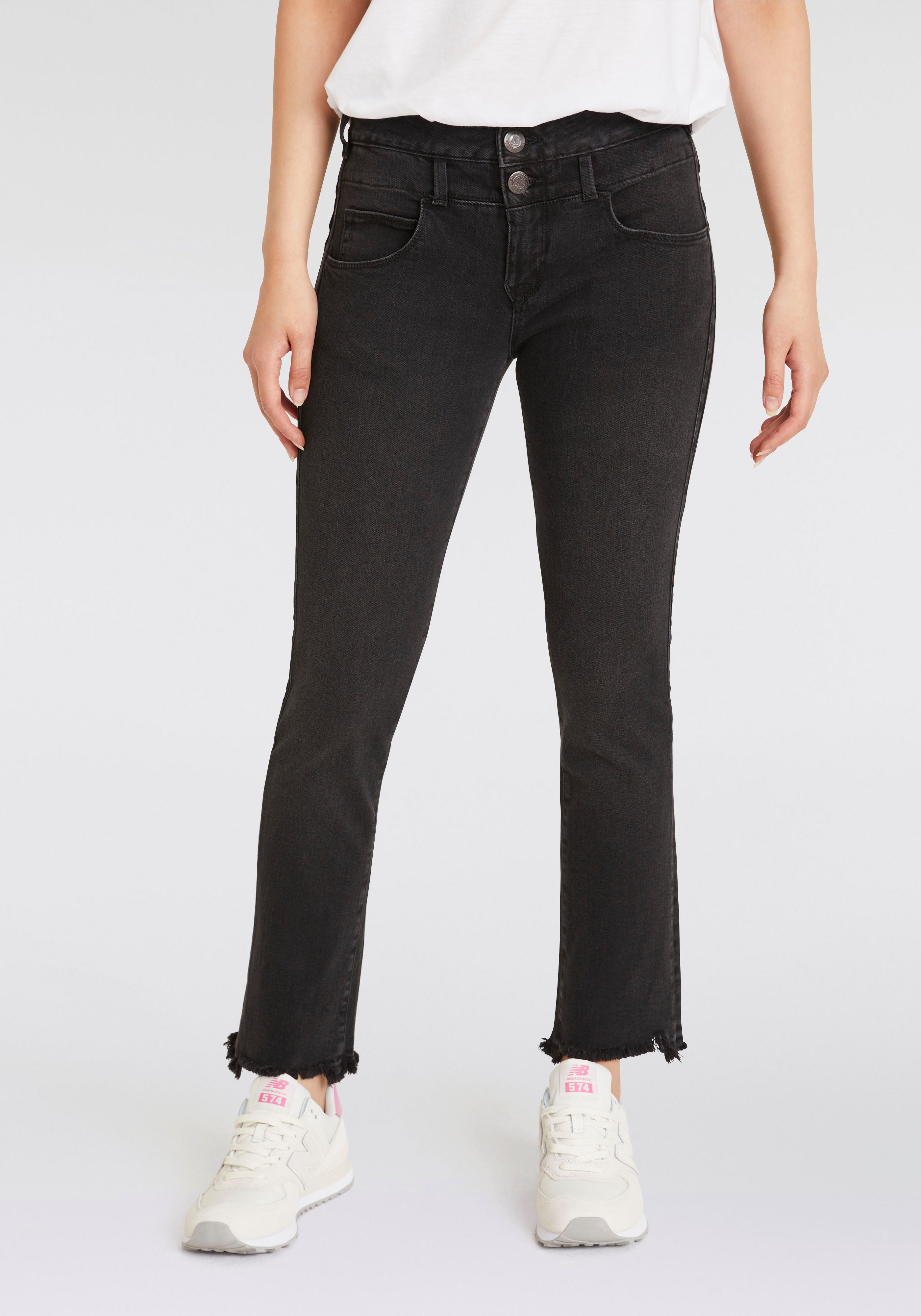 Herrlicher Bootcut jeans Baby Cropped Recycled Denim Black Stretch