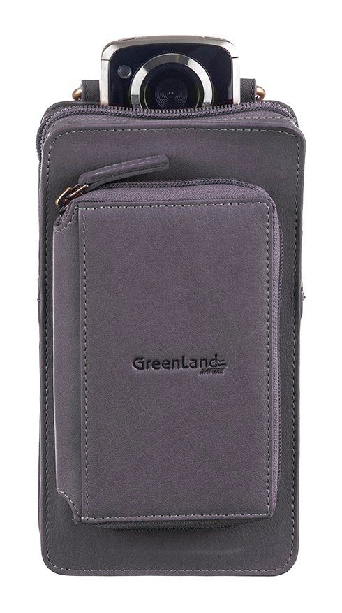 GreenLand Nature Gsm-tasje NATURE Soft met opgestikte portemonnee en rfid-bescherming