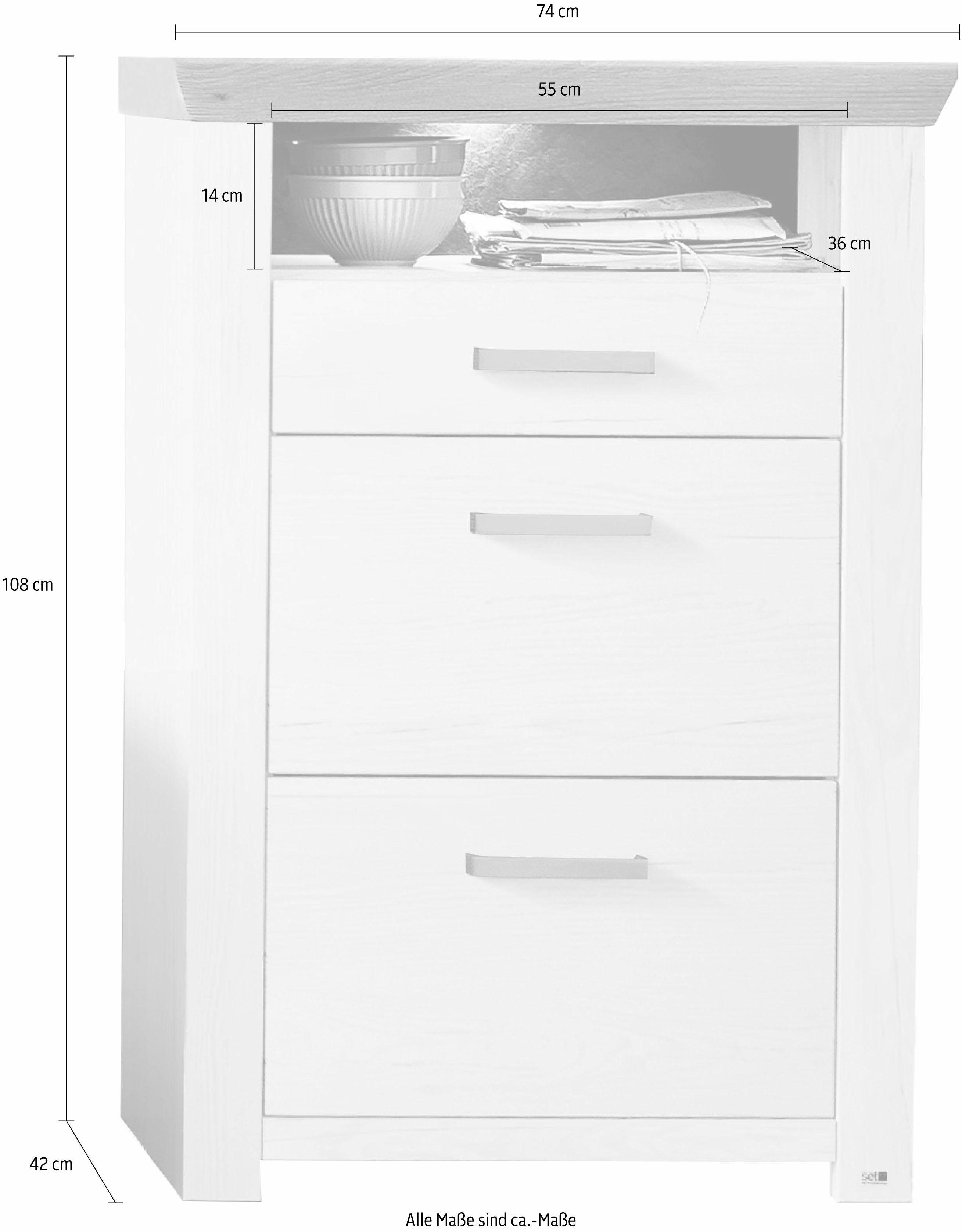 set one by Musterring Schoenenkast York Type 16, in landelijke stijl