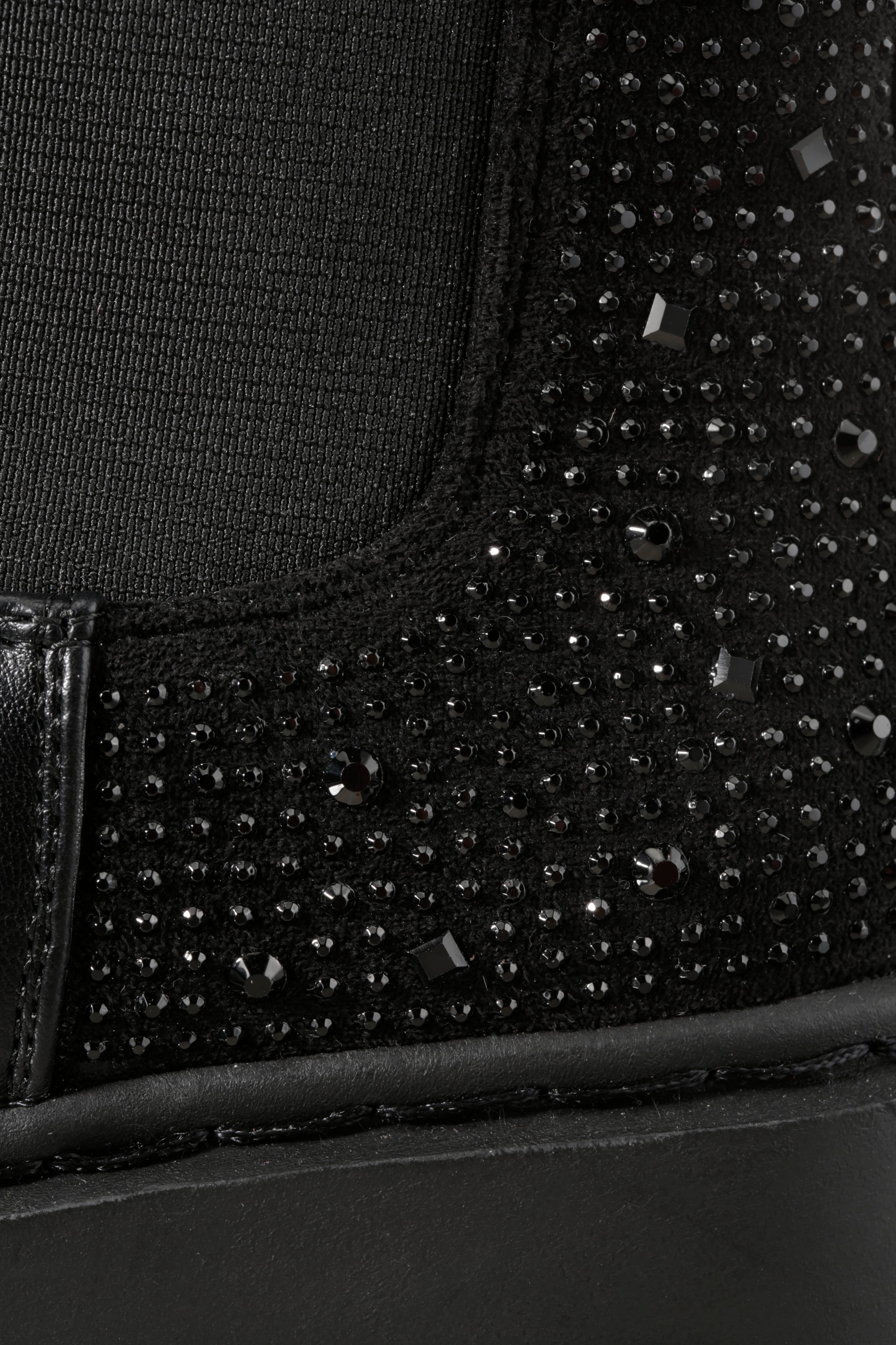 Aniston SHOES Chelsea-boots Instaplaarzen, plateau enkellaars, met glitterstenen - NIEUWE COLLECTIE