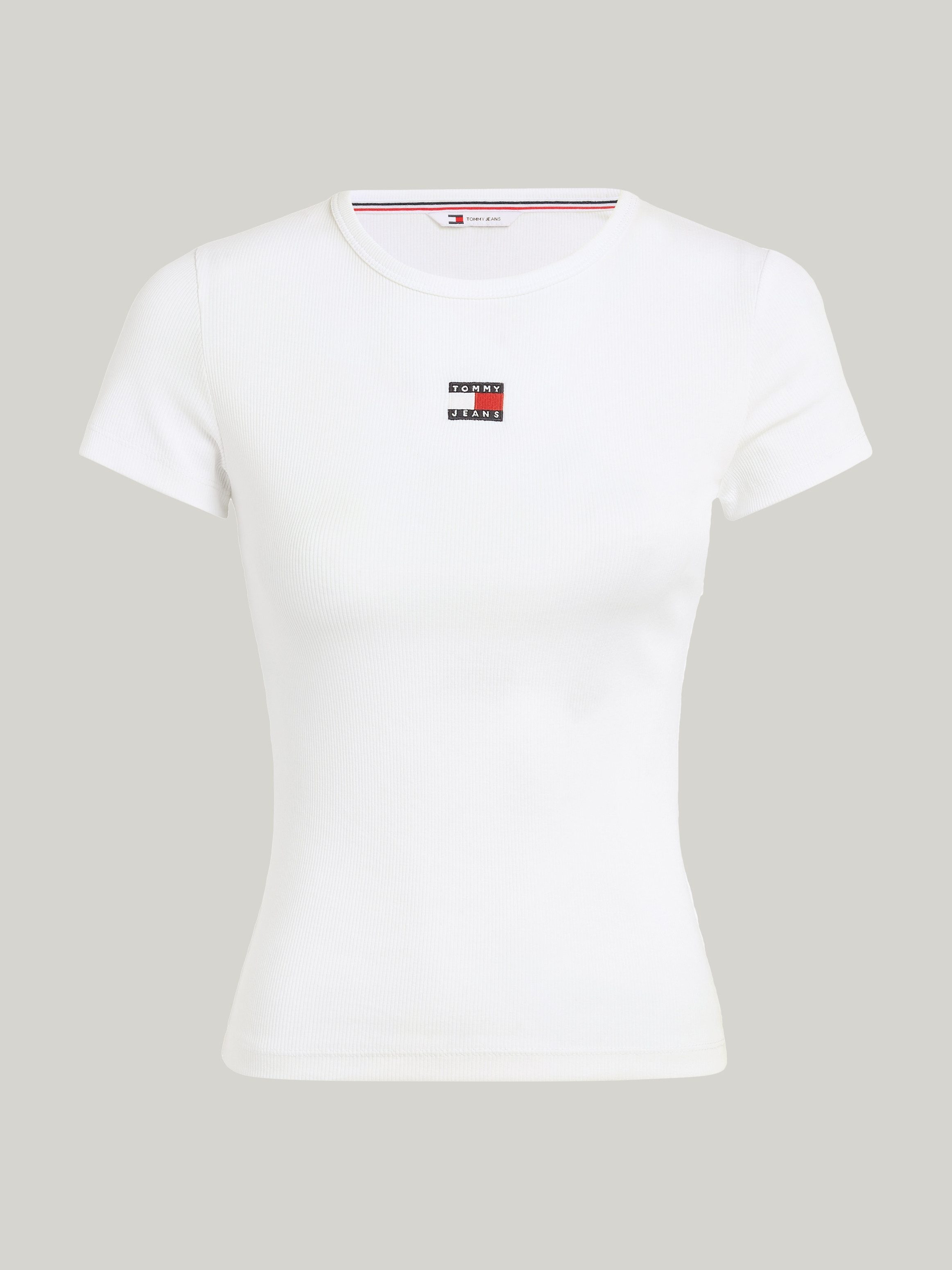 TOMMY JEANS T-shirt TJW SLIM BADGE RIB TEE