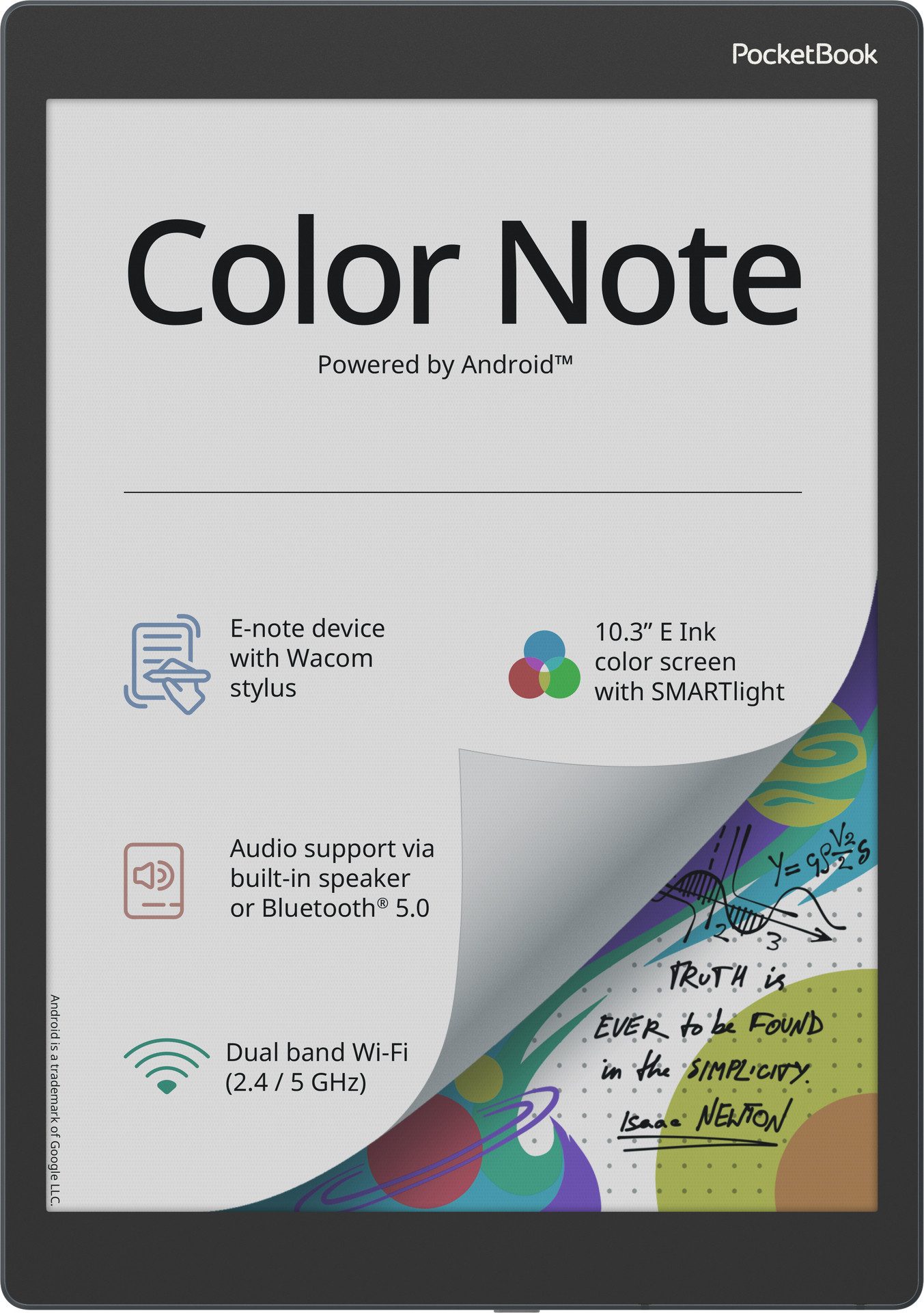 PocketBook E-reader Color Note, 10,3", Android