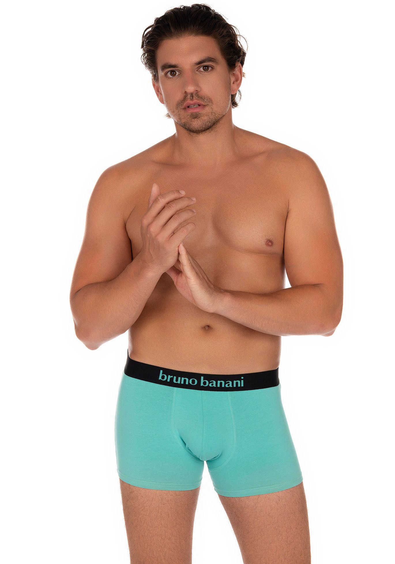 Bruno Banani Boxershort met contrasterend logo-tailleband (2 stuks, Set van 2)