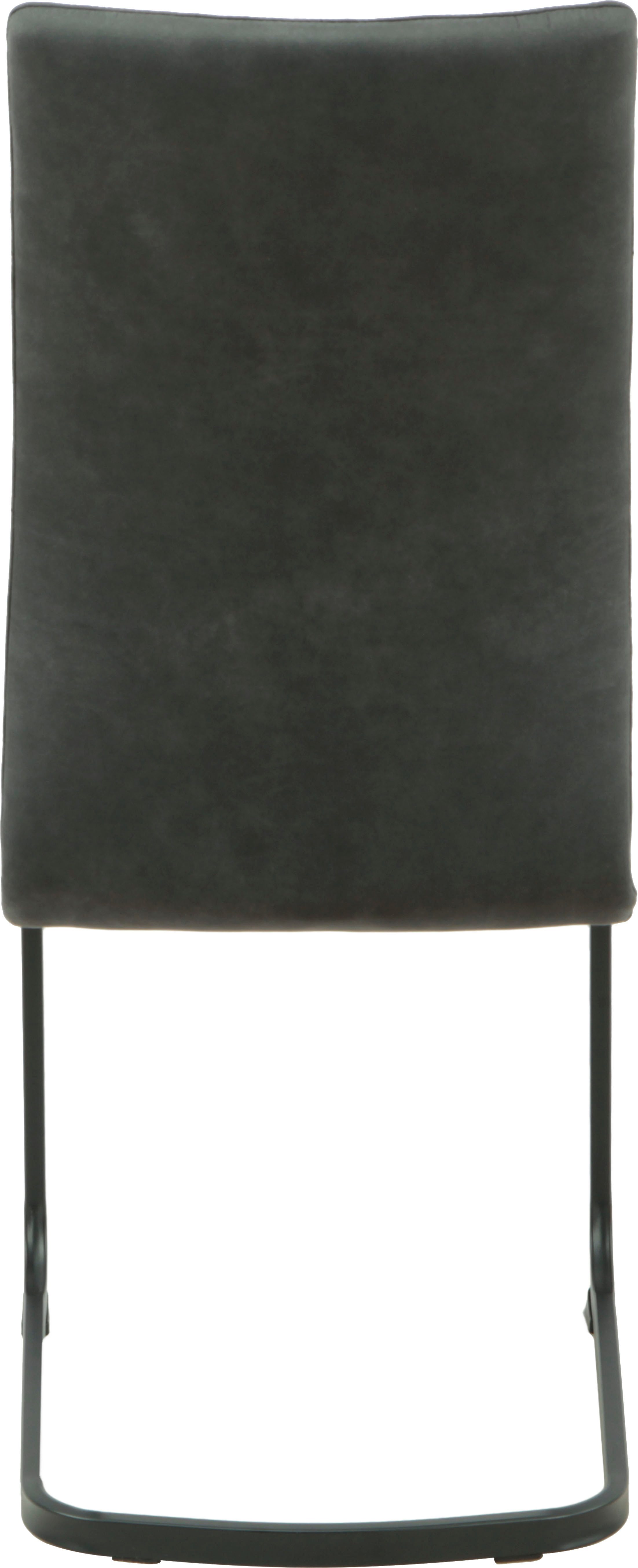 HELA Eethoek Spree Eettafel 140x90 cm met dikke rand, microvezel bekleding(4-delig)