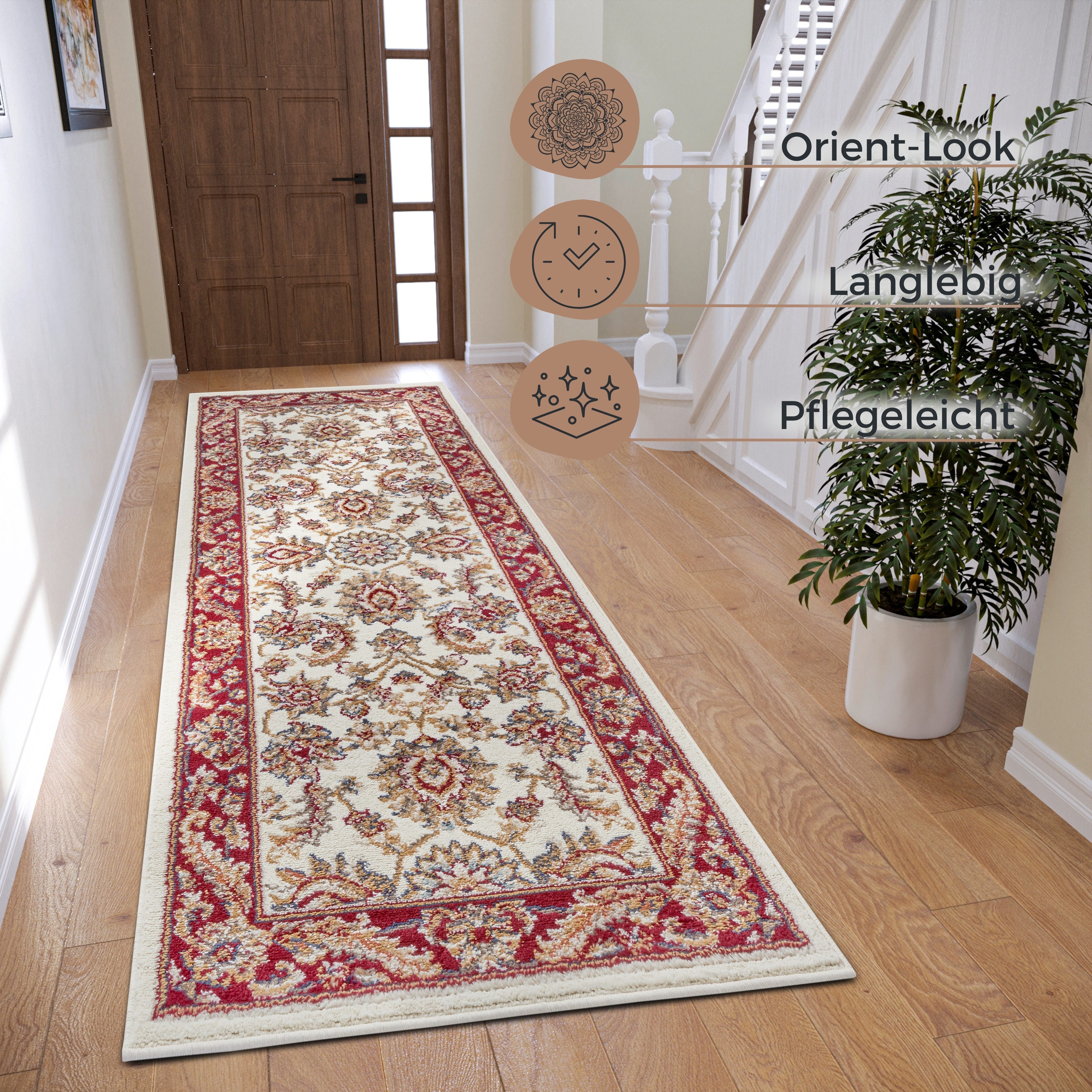 HANSE Home Vloerkleed RENI Loper, oosters, kortpolig, woonkamer, slaapkamer, eetkamer