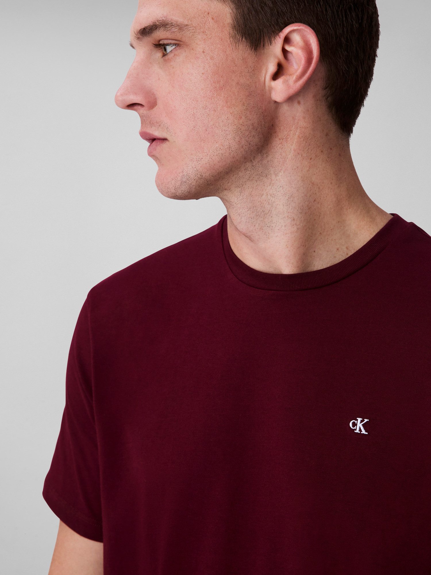 Calvin Klein T-shirt SS SMOOTH CTTN SOLID CREWNK TEE