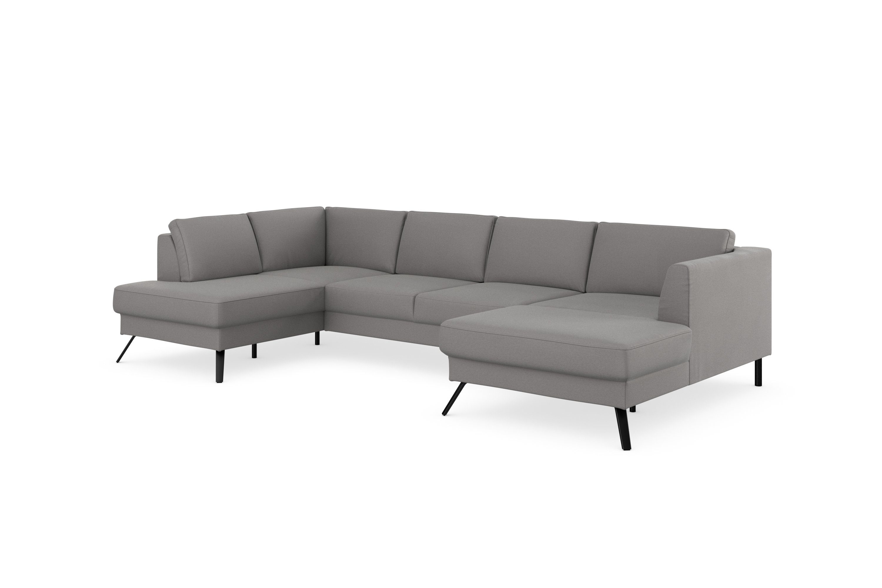 sit&more Zithoek Lindholm U-vorm met zitdiepteverstelling en binnenvering