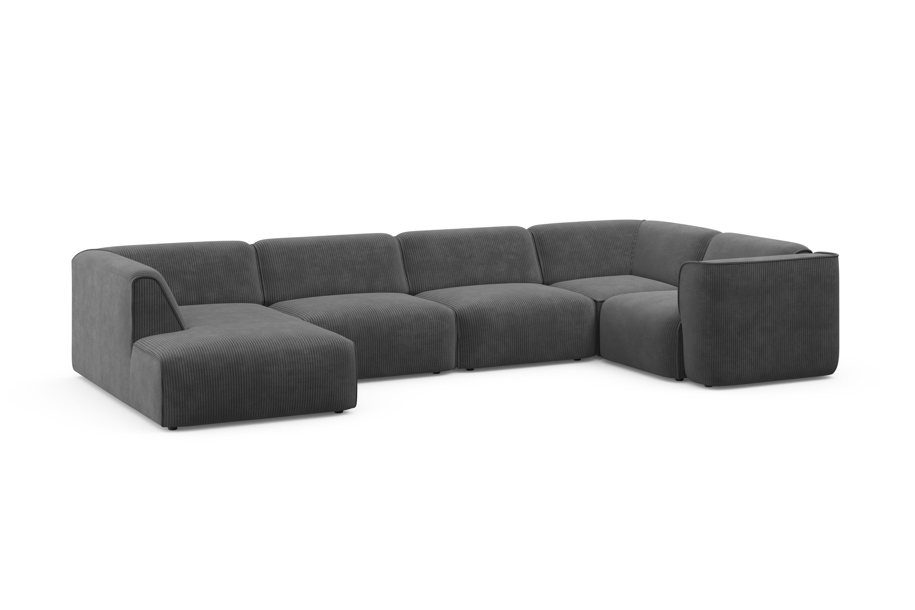 RAUM.ID Zithoek Merid U-vorm, altijd uitbreidbaar met modules, B/D/H: 367/206/70 cm