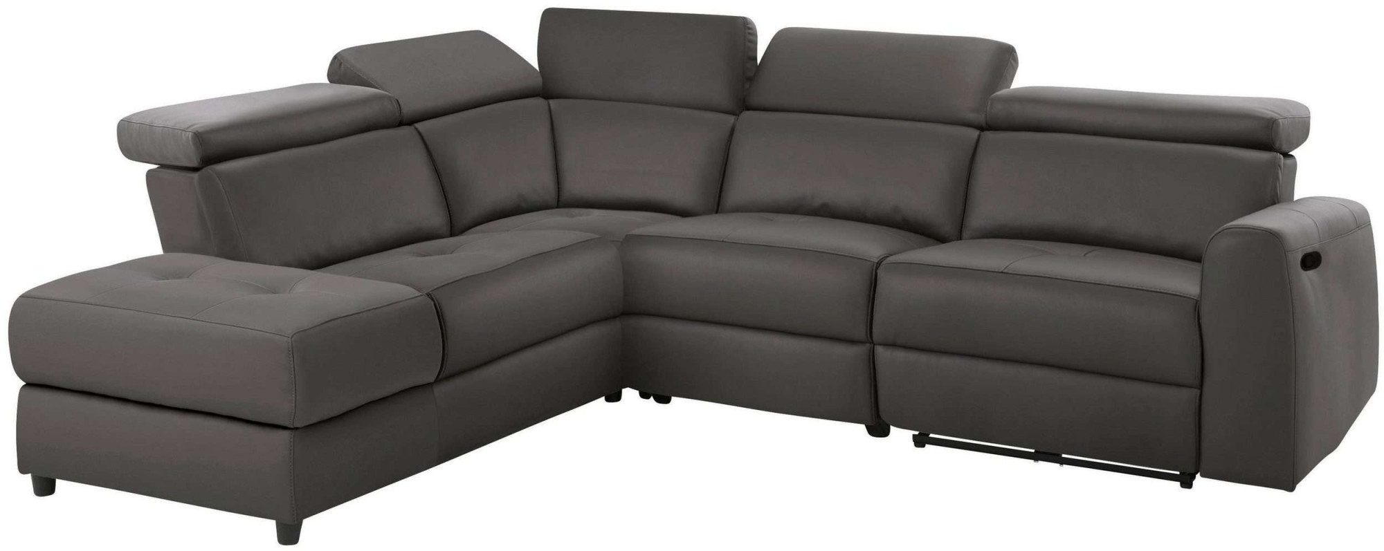 Home affaire Hoekbank Sentrano, L-vorm, 273 cm, man. of electr. relaxfunctie en usb/kopverstelling