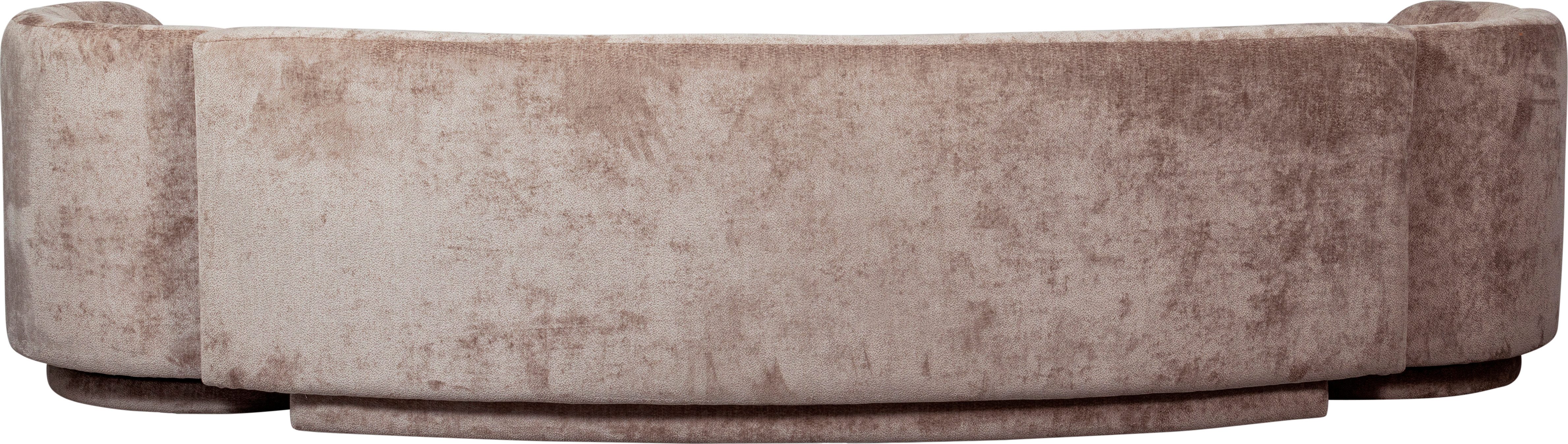 WOOOD Loungebank Combi-Popular: Bank + fauteuil met grof chenille gevoerd, breedte 370 cm
