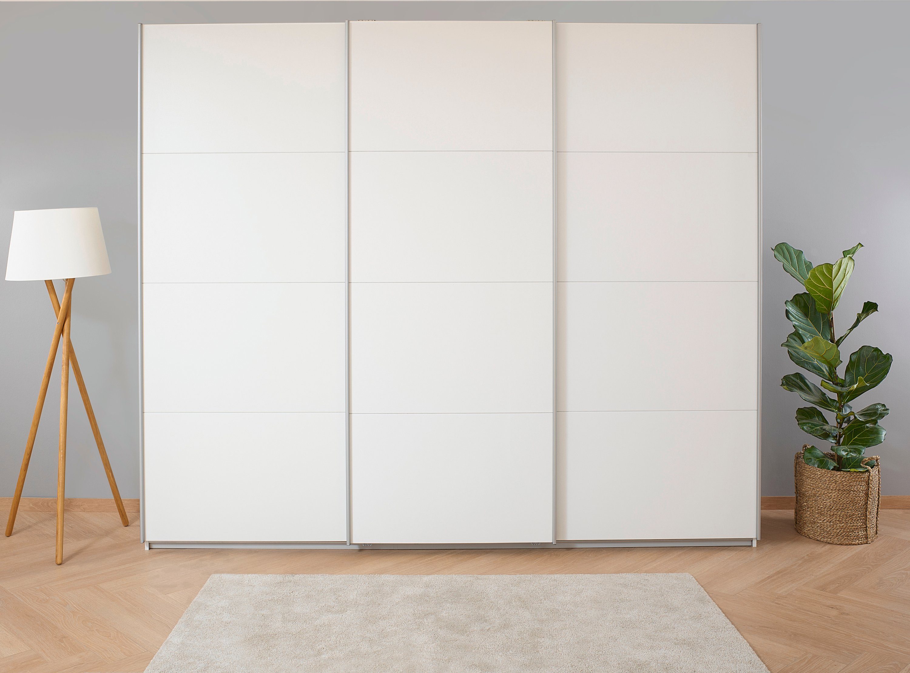 rauch Zweefdeurkast Kledingkast kast garderobe KOLUNA met decor-front inclusief 2 binnenladen en extra legplanken made in germany