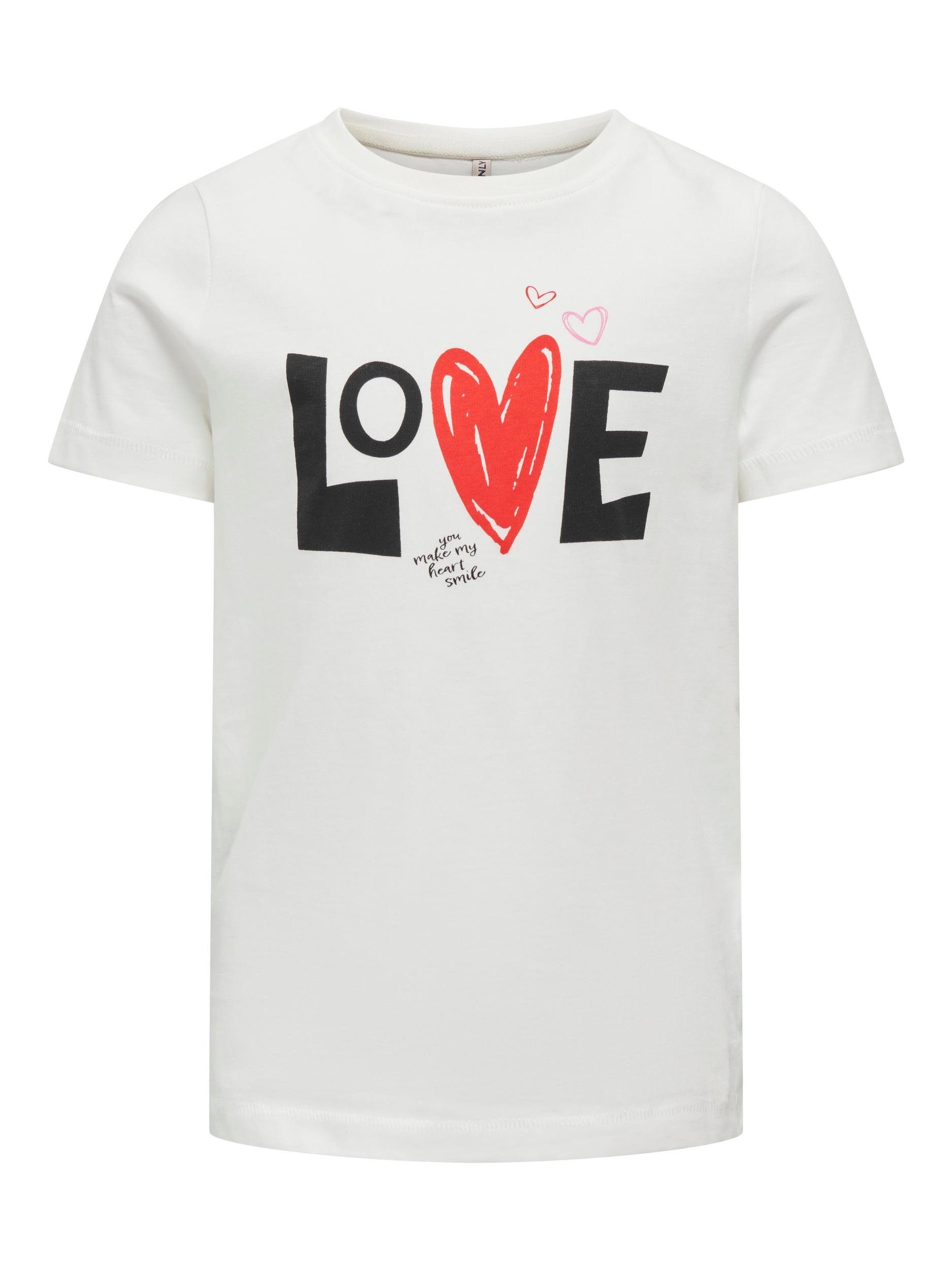 KIDS ONLY Shirt met korte mouwen KOGLOOVI REG S/S VALENTINE TOP BOX JRS