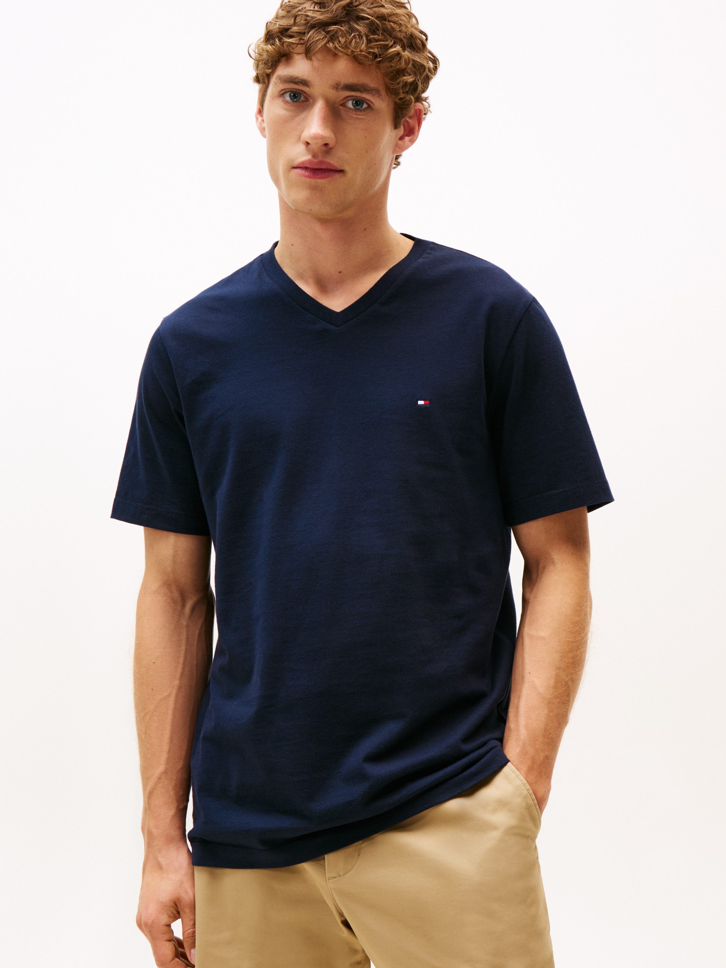 Tommy Hilfiger Shirt met V-hals ESSENTIAL V-NECK TEE