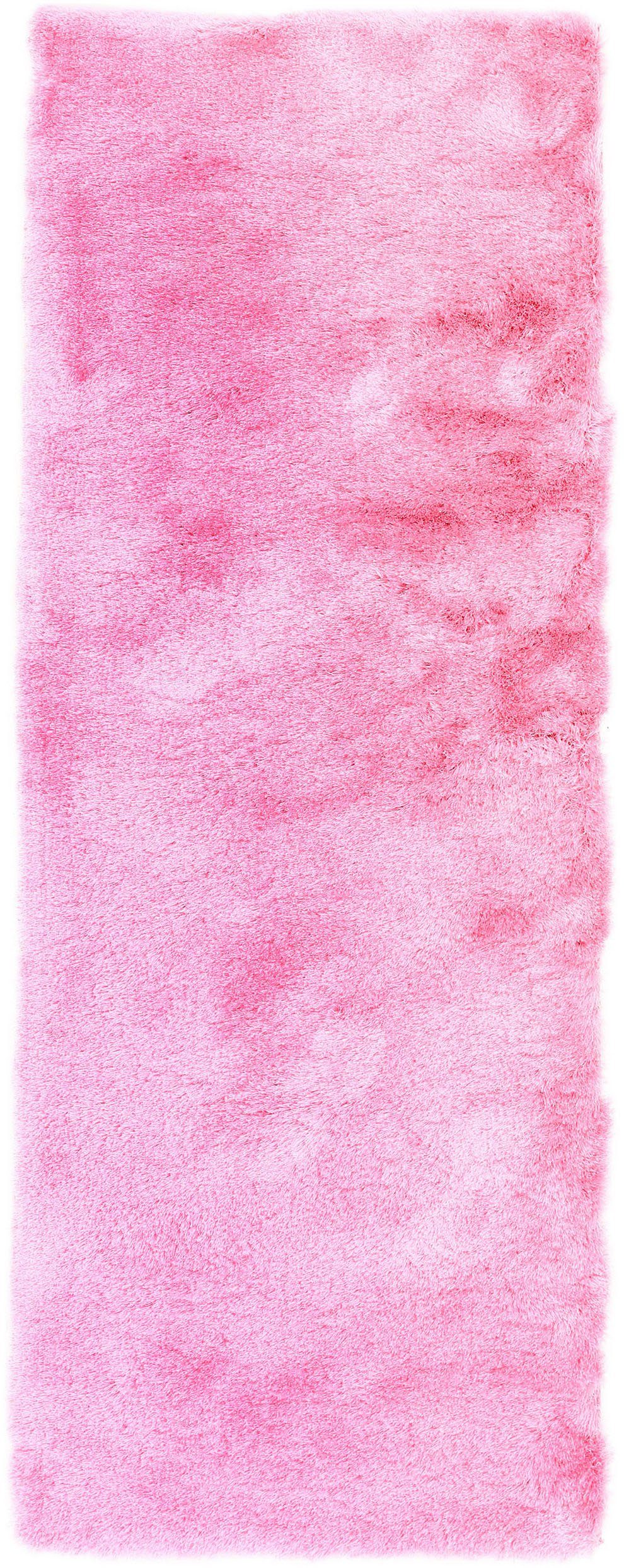 carpetfine Loper Breeze bijzonder zacht met lichte glansgaren lopers maat 80x350 cm roze