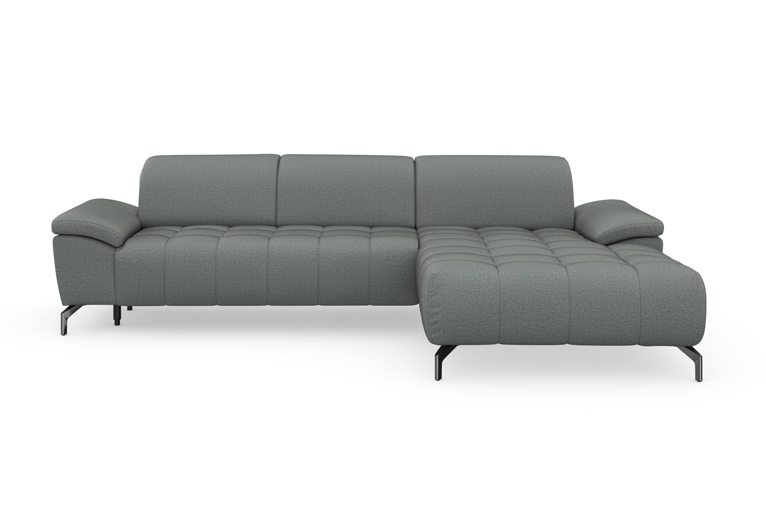 sit&more Hoekbank Cool L-vorm naar keuze met verstelbare hoofdsteun en uittrekzitting, motorisch