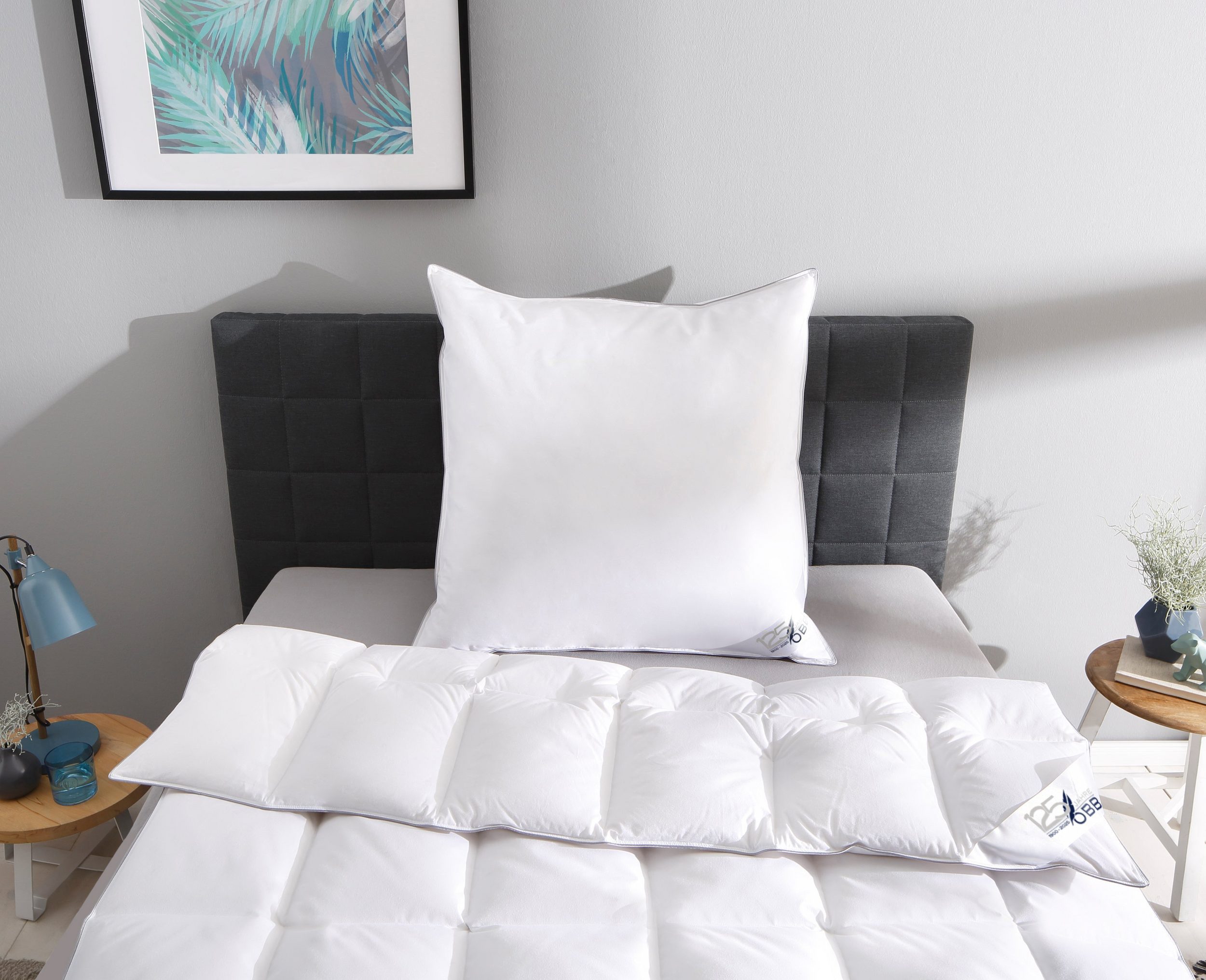 OBB Donzen dekbed Edition 125 Jahre, Bettdecken für Sommer und Winter, Ganzjahresdecke Dekbed 135x200 cm, 155x220 cm & andere afmetingen, made in Germany Licht