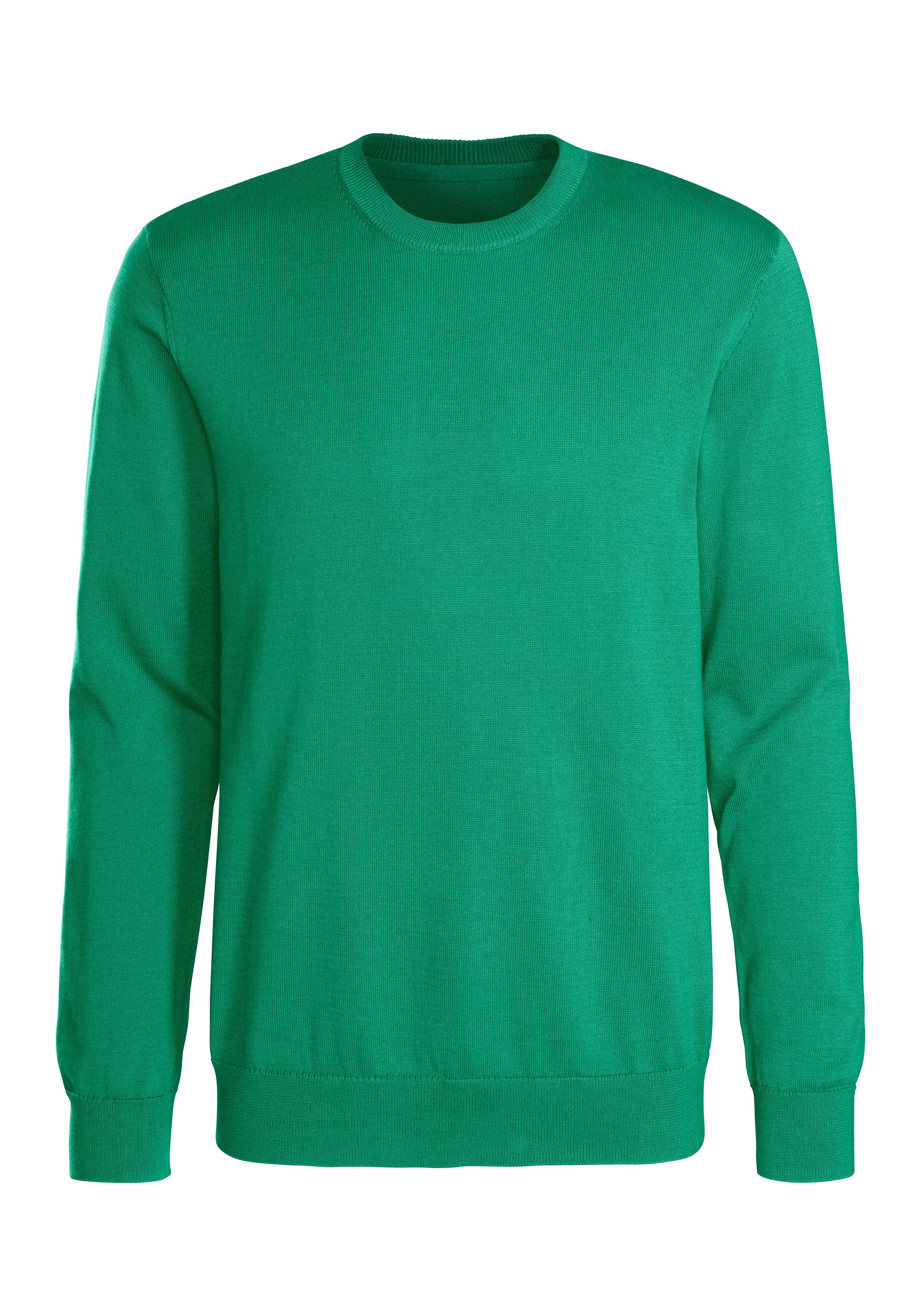 H.I.S Gebreide trui Regular fit, lange mouwen, pullover van fijn breiwerk, katoenmix
