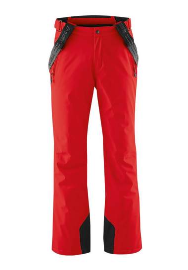 maier sports skibroek anton 2 heren skibroek met bretels, waterdicht en winddicht rood