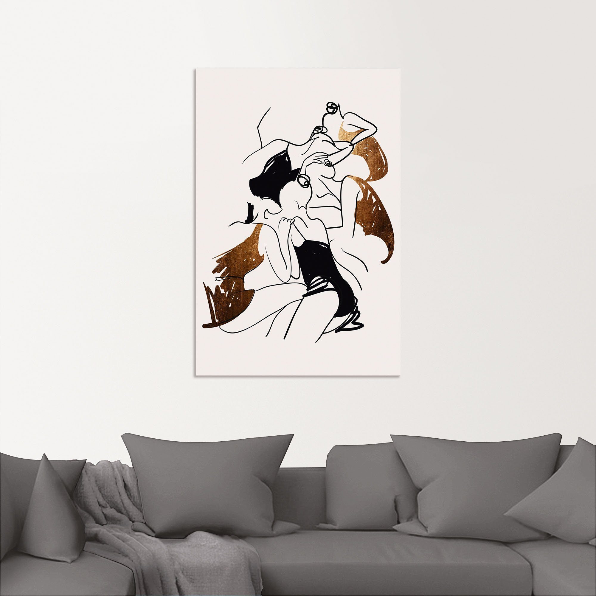 Artland Aluminium dibond print Ballerina's geschikt voor binnen en buiten, buitenafbeelding