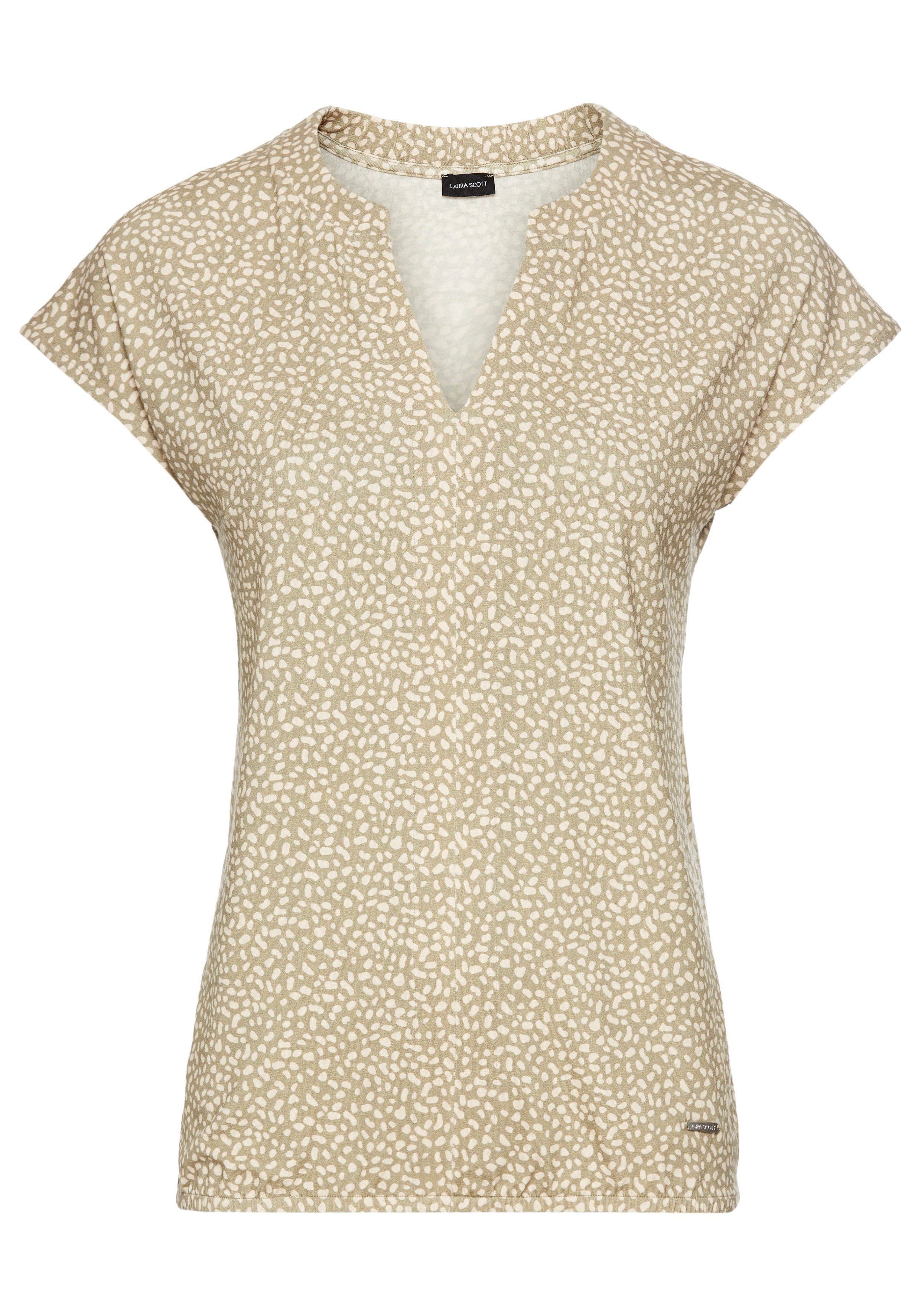 Laura Scott Shirt met print met elastische zoom - nieuwe collectie