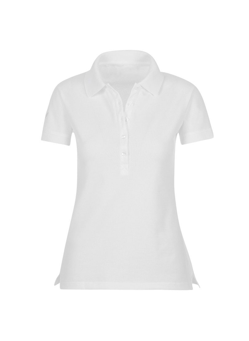 Trigema Poloshirt TRIGEMA poloshirt met kristallen (1-delig)