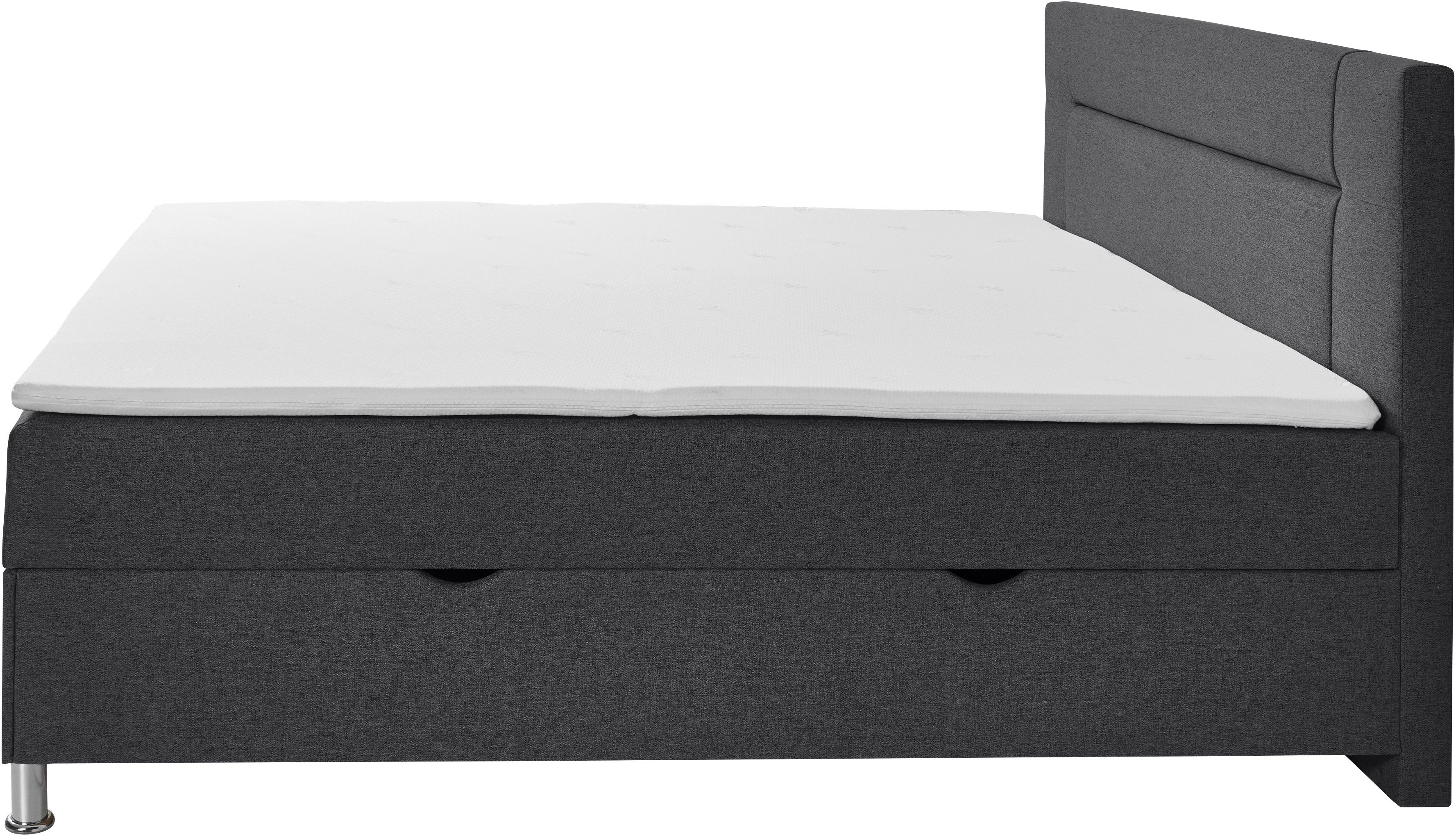 INOSIGN Boxspring Escalon met opbergruimte, inclusief topper beschikbaar in de breedtes 120x200 cm en 180x200 cm