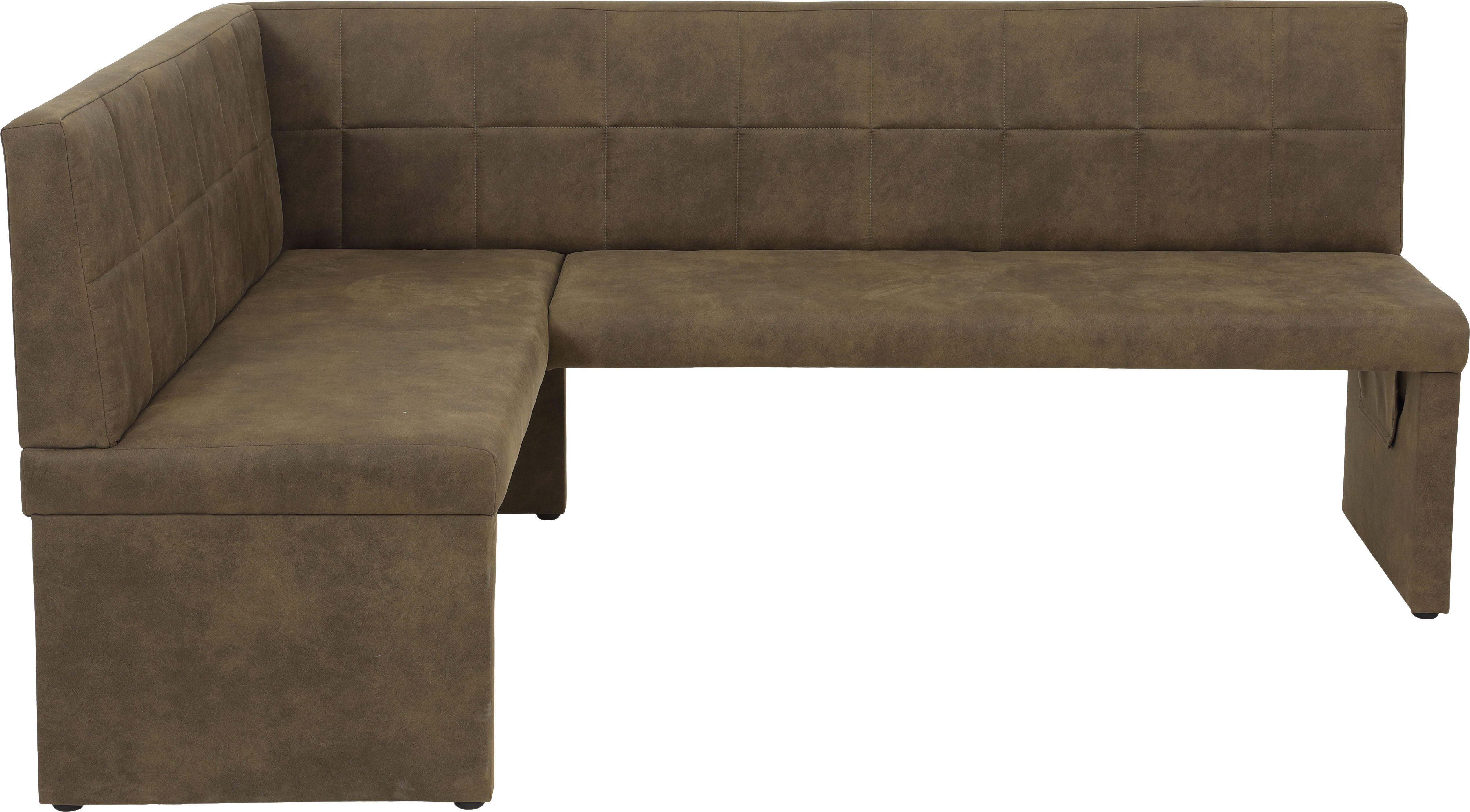 HELA Eethoek Spree Eettafel 140x90 cm met dikke rand, microvezel bekleding(4-delig)