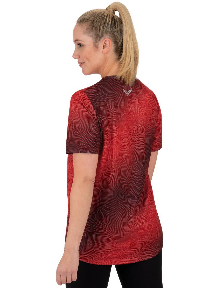 Trigema T-shirt TRIGEMA COOLMAX® sportshirt met een modieuze print (1-delig)