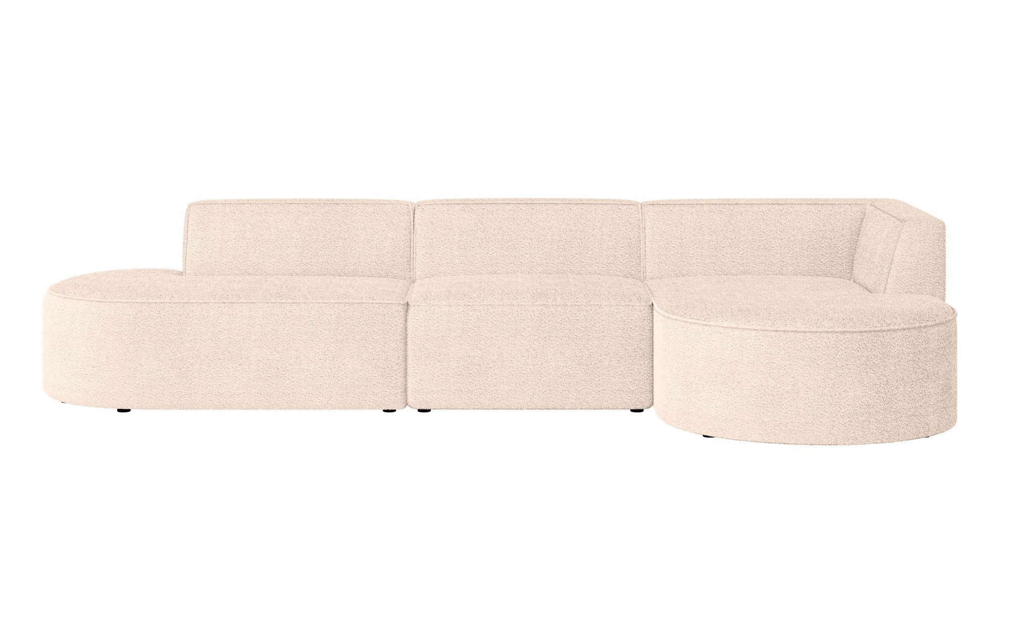 andas Hoekbank EIVIND designerbank met ottomane rechts/links, B/D/H: 343/159/72 cm