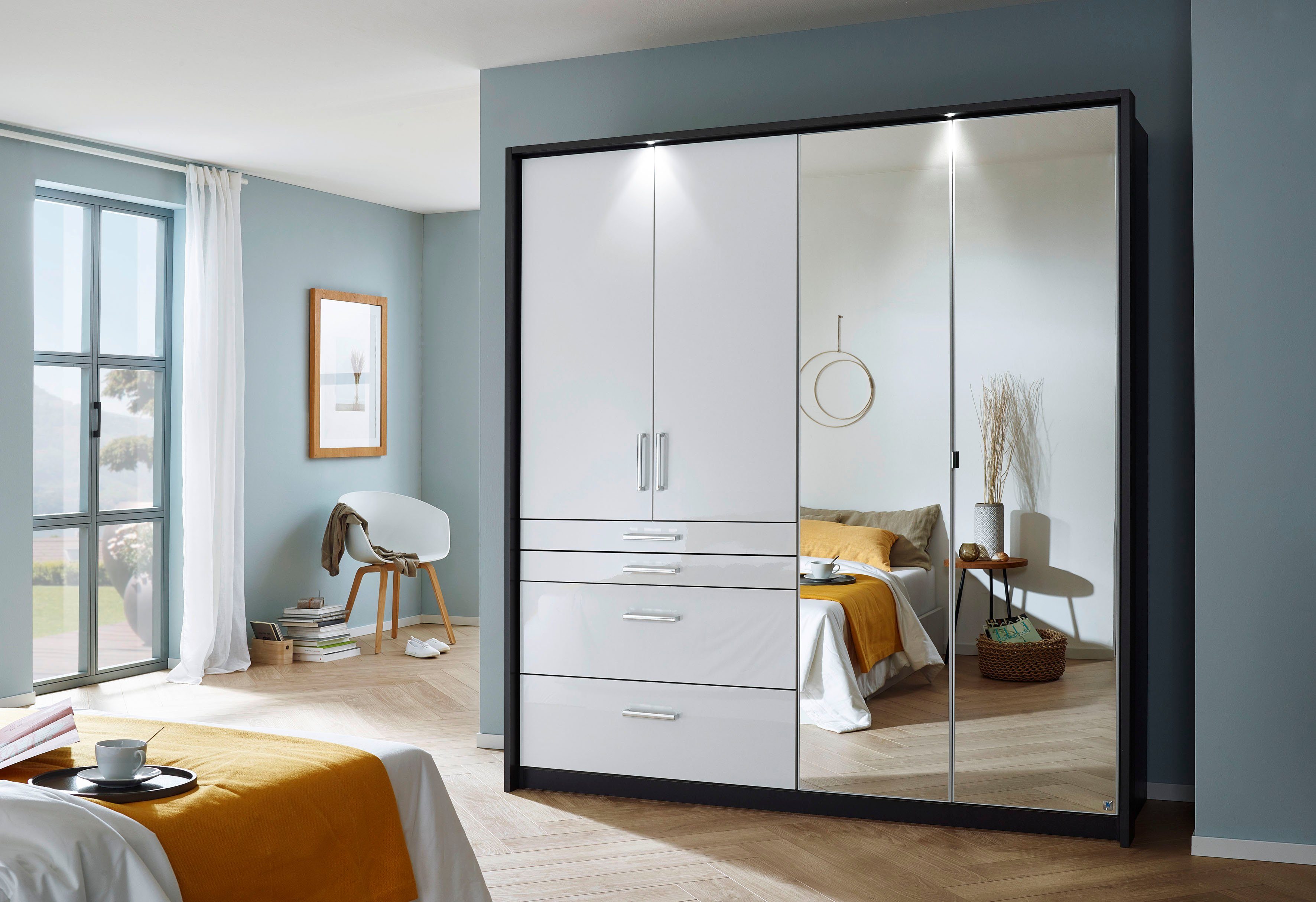 rauch Draaideurkast Kledingkast kast garderobe garderobekast topseller HOMBURG inclusief passe-partout, bovenste lade met indeling made in germany