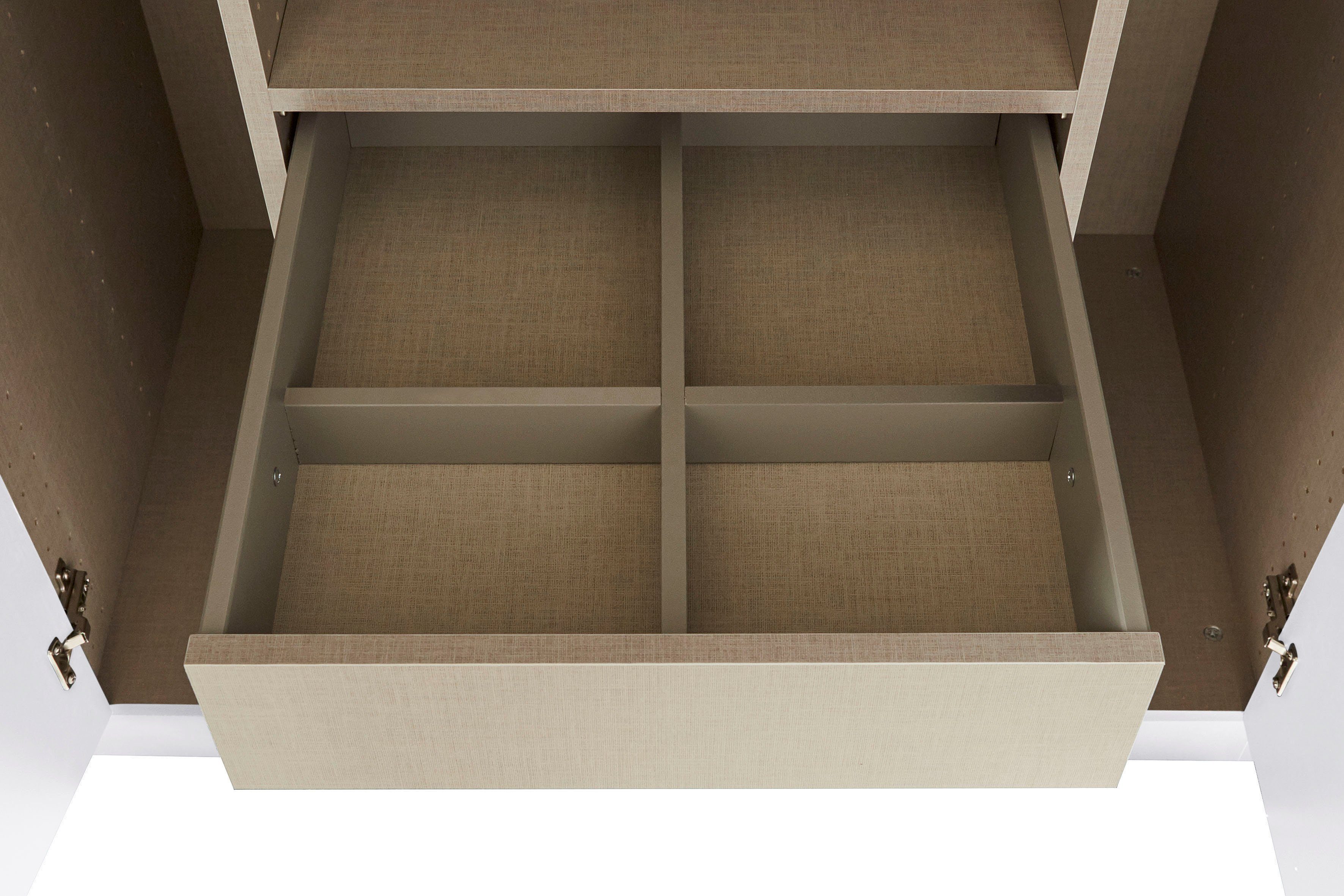 rauch Draaideurkast Kledingkast kast garderobe TOPSELLER OTELI incl. binnenindeling met 3 binnenlades extra planken optioneel met spiegel made in germany